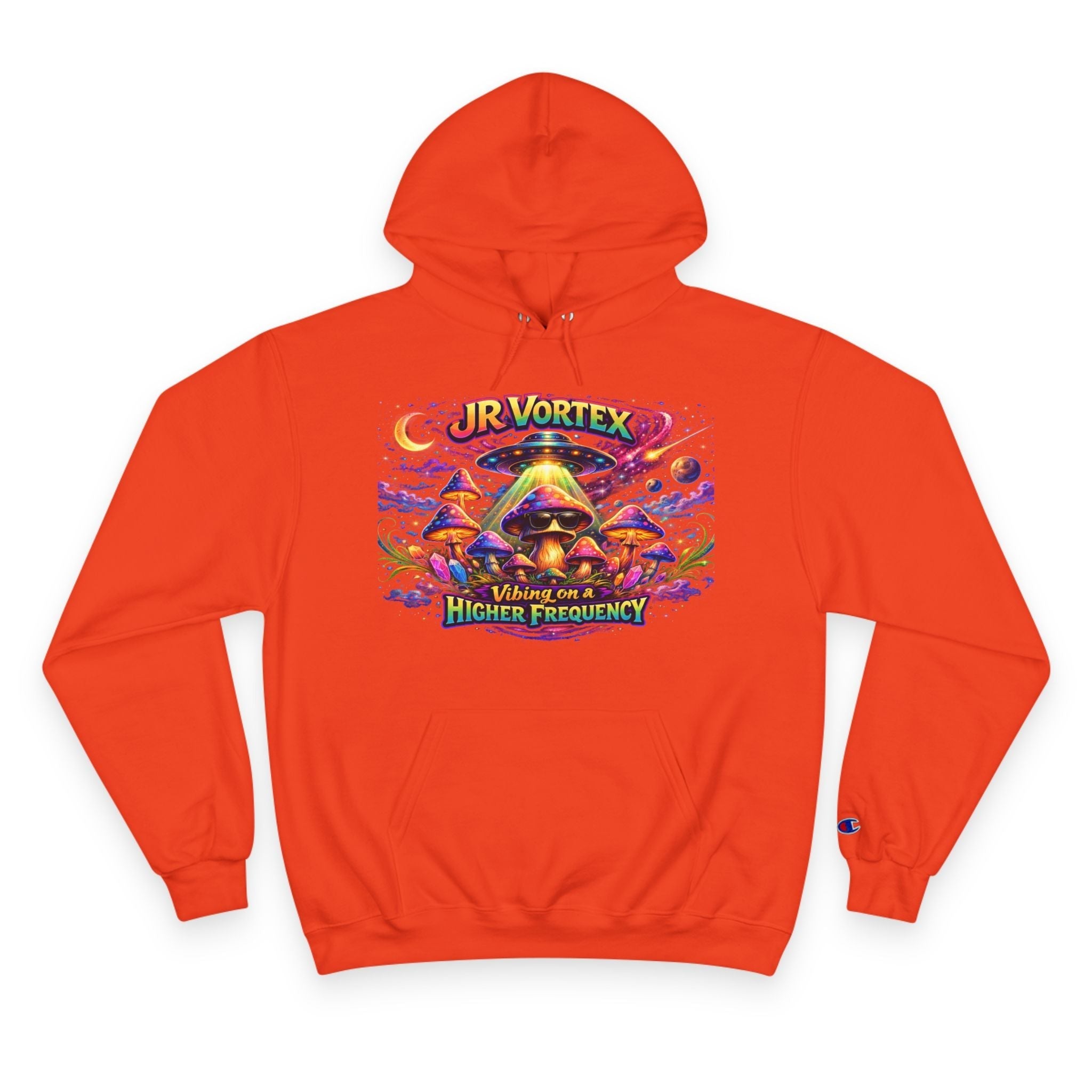 Hoodie — "Our Vortex" Psychedelic Mushroom Art Hooded Sweatshirt (Higher Frequency) Printify