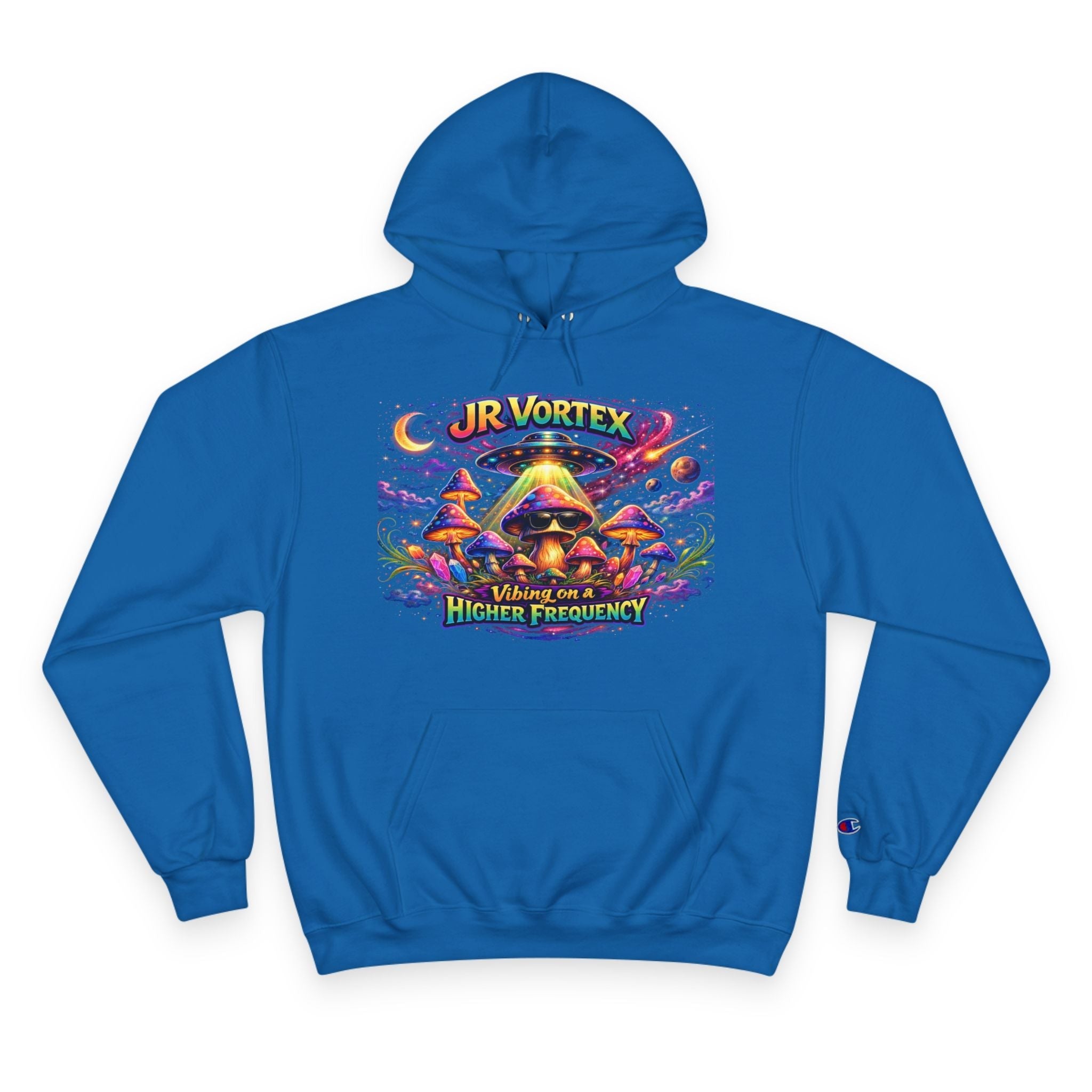 Hoodie — "Our Vortex" Psychedelic Mushroom Art Hooded Sweatshirt (Higher Frequency) Printify