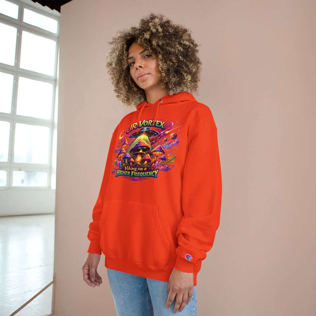 Hoodie — "Our Vortex" Psychedelic Mushroom Art Hooded Sweatshirt (Higher Frequency) Printify