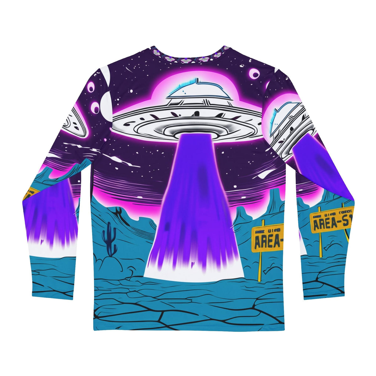JR Vortex — “Purple Beam Encounter” AOP Long Sleeve Printify