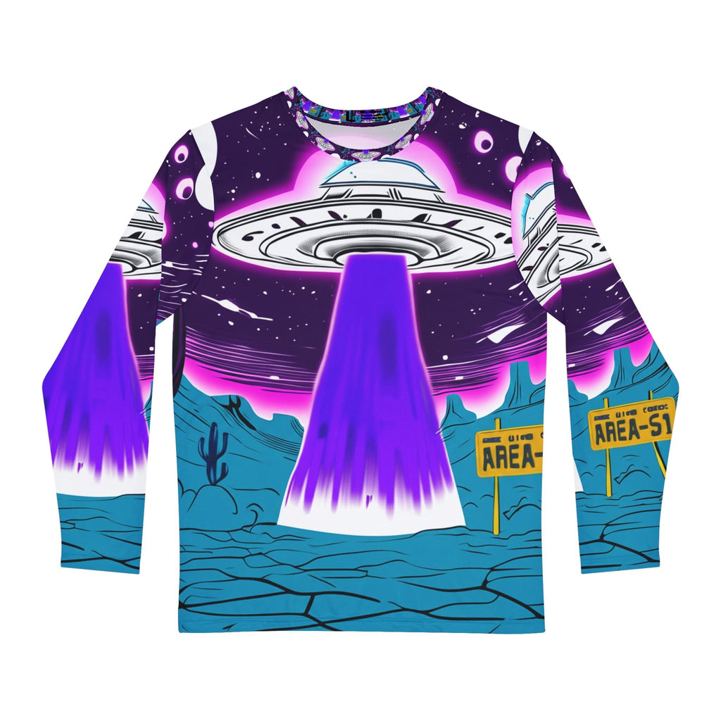 JR Vortex — “Purple Beam Encounter” AOP Long Sleeve Printify