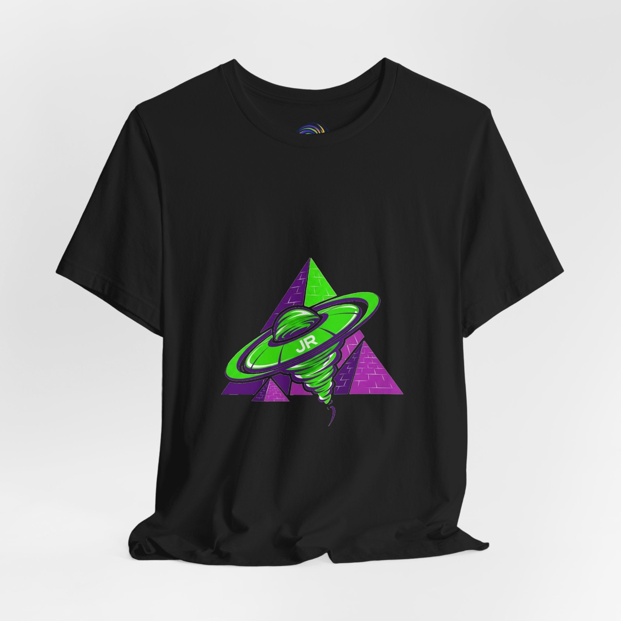 Retro UFO Unisex Short Sleeve Tee, Cosmic Tee, Graphic T-shirt, Space Themed Top, Planet Lovers Shirt, Gift for Sci-Fi Fans Printify