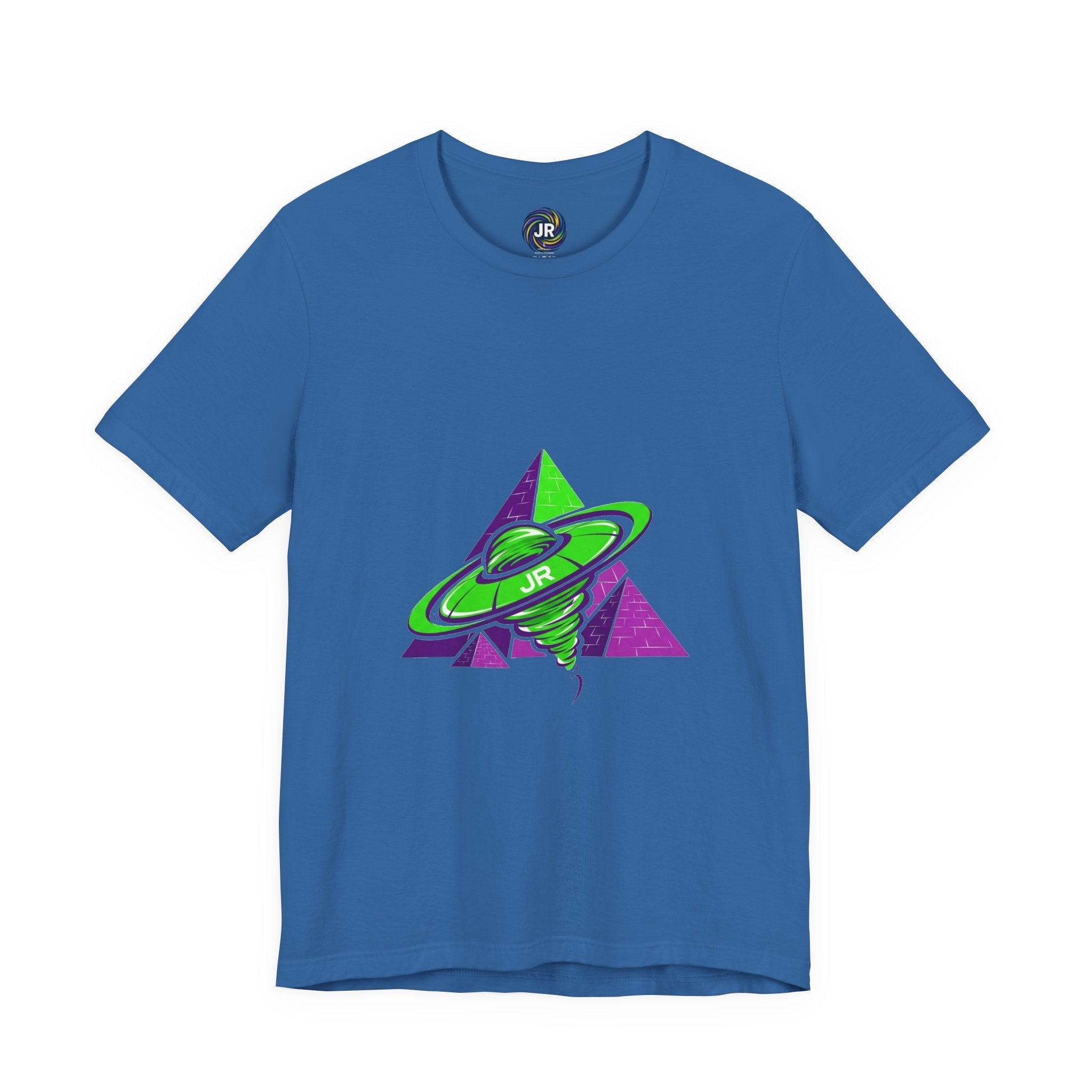 Retro UFO Unisex Short Sleeve Tee, Cosmic Tee, Graphic T-shirt, Space Themed Top, Planet Lovers Shirt, Gift for Sci-Fi Fans Printify