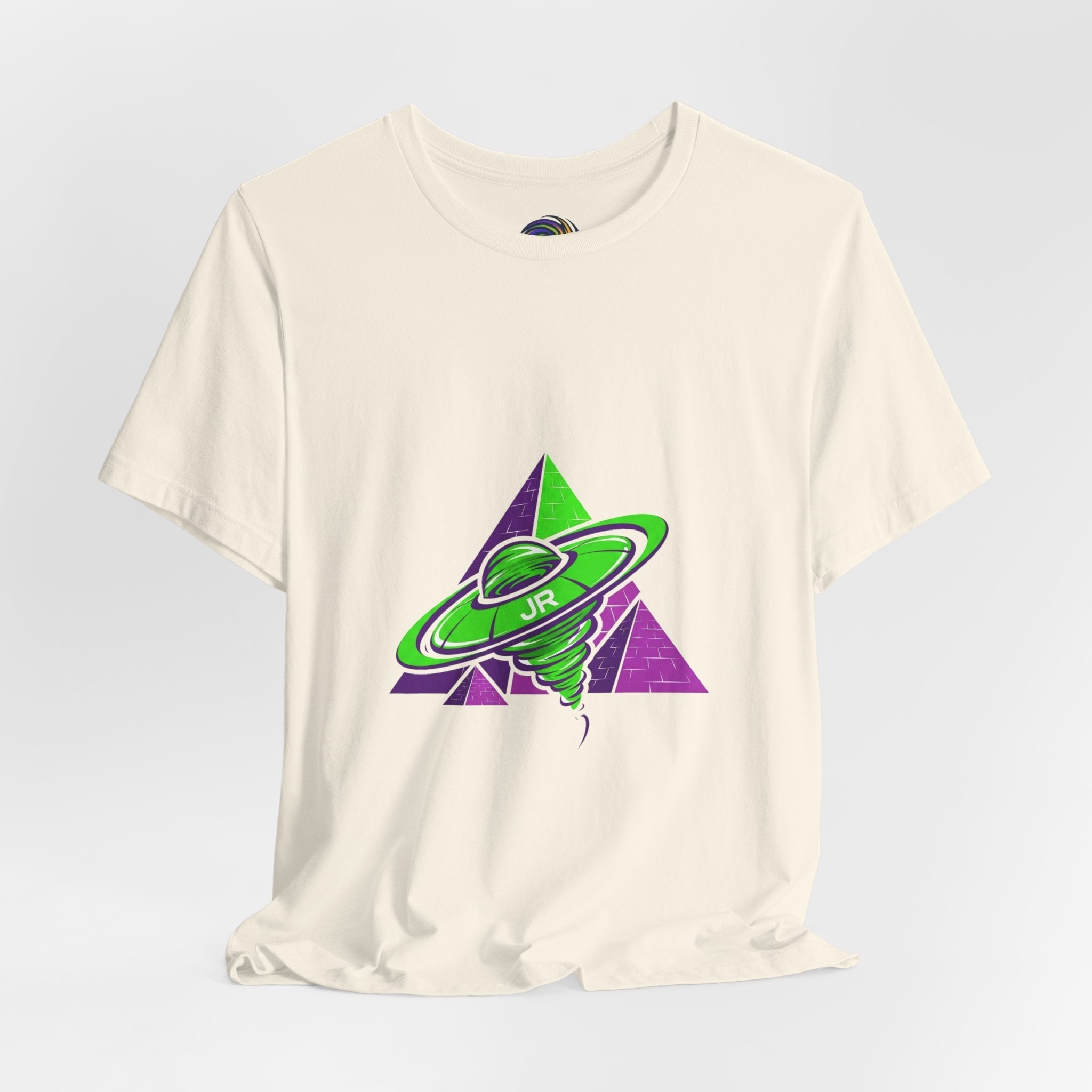 Retro UFO Unisex Short Sleeve Tee, Cosmic Tee, Graphic T-shirt, Space Themed Top, Planet Lovers Shirt, Gift for Sci-Fi Fans Printify