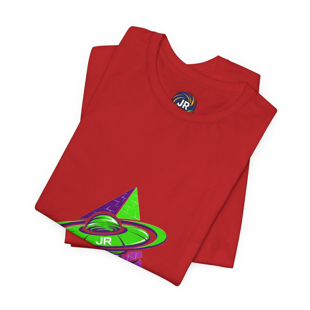 Retro UFO Unisex Short Sleeve Tee, Cosmic Tee, Graphic T-shirt, Space Themed Top, Planet Lovers Shirt, Gift for Sci-Fi Fans Printify