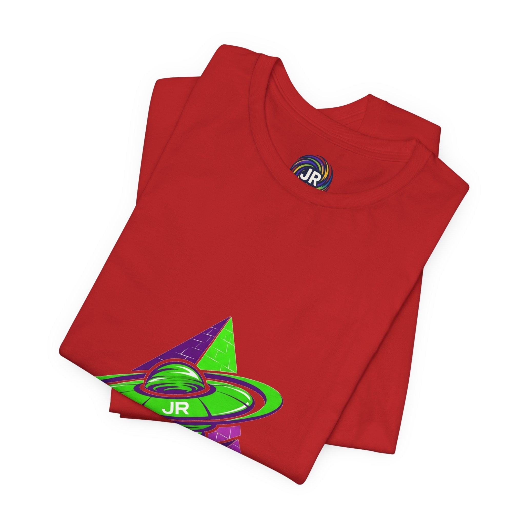 Retro UFO Unisex Short Sleeve Tee, Cosmic Tee, Graphic T-shirt, Space Themed Top, Planet Lovers Shirt, Gift for Sci-Fi Fans Printify