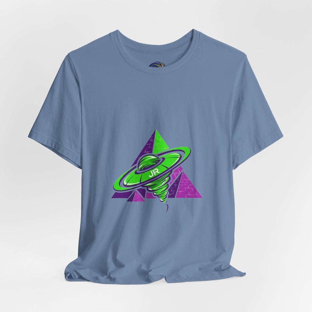 Retro UFO Unisex Short Sleeve Tee, Cosmic Tee, Graphic T-shirt, Space Themed Top, Planet Lovers Shirt, Gift for Sci-Fi Fans Printify
