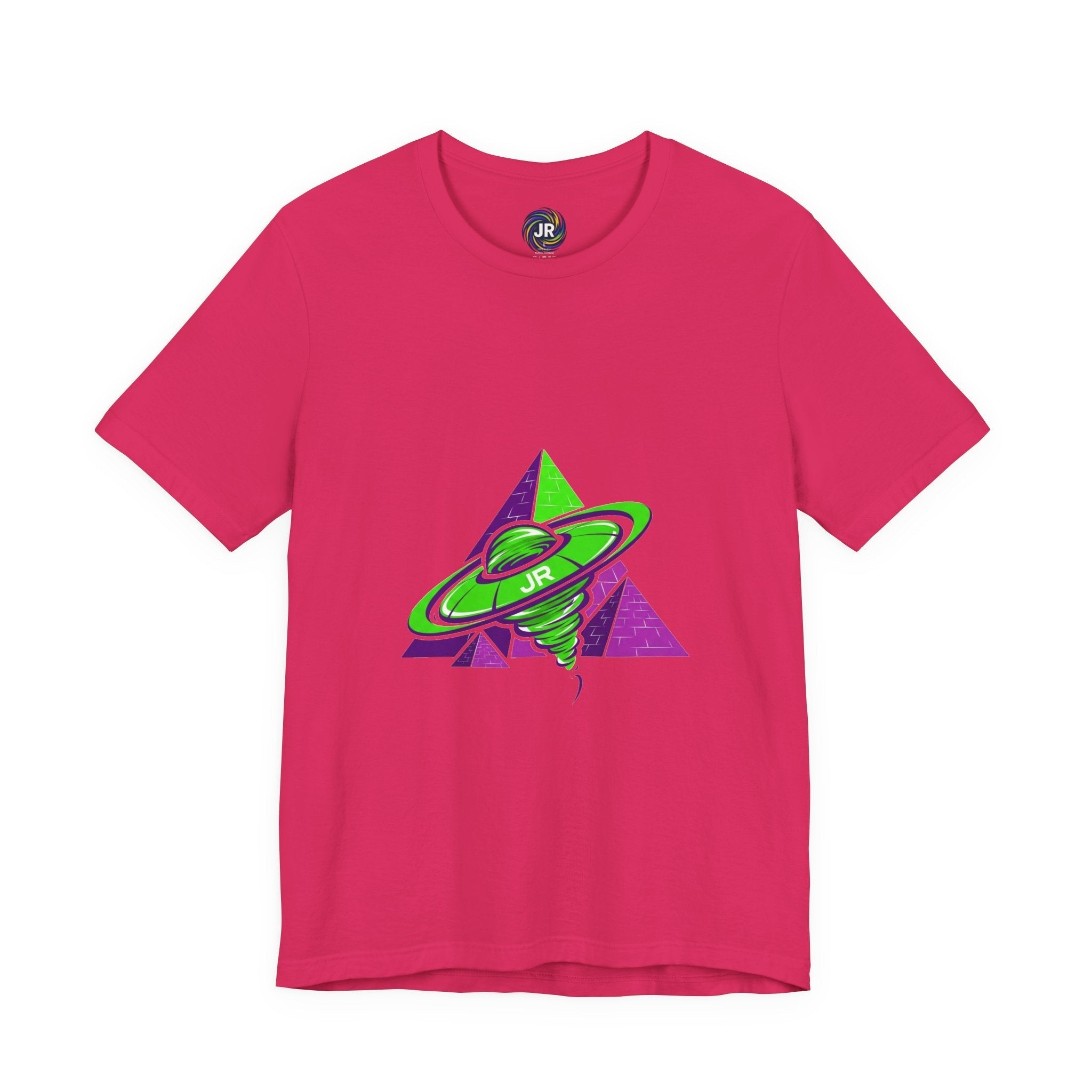 Retro UFO Unisex Short Sleeve Tee, Cosmic Tee, Graphic T-shirt, Space Themed Top, Planet Lovers Shirt, Gift for Sci-Fi Fans Printify