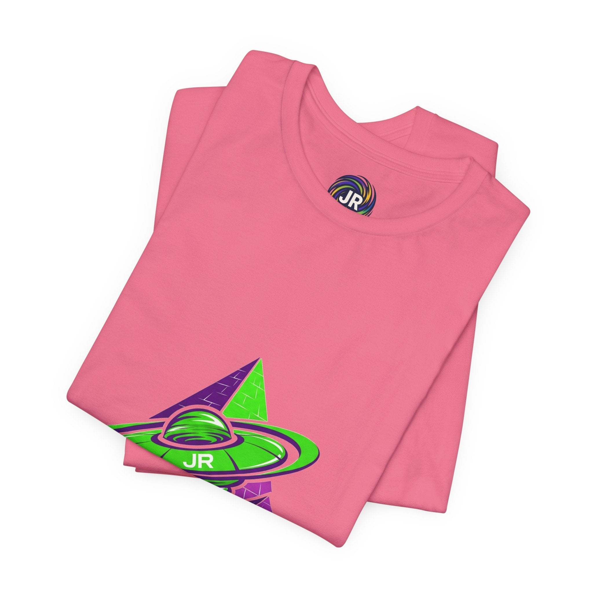 Retro UFO Unisex Short Sleeve Tee, Cosmic Tee, Graphic T-shirt, Space Themed Top, Planet Lovers Shirt, Gift for Sci-Fi Fans Printify