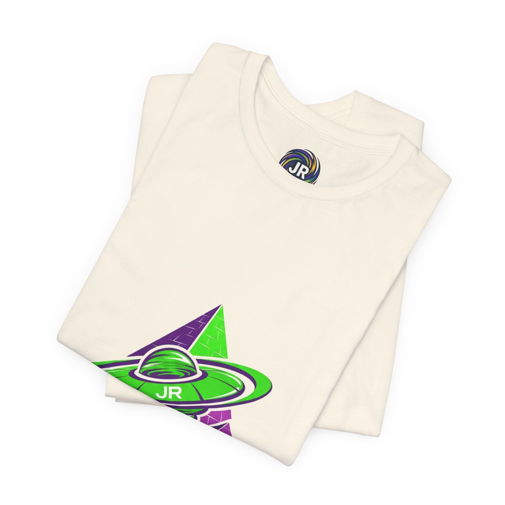 Retro UFO Unisex Short Sleeve Tee, Cosmic Tee, Graphic T-shirt, Space Themed Top, Planet Lovers Shirt, Gift for Sci-Fi Fans Printify