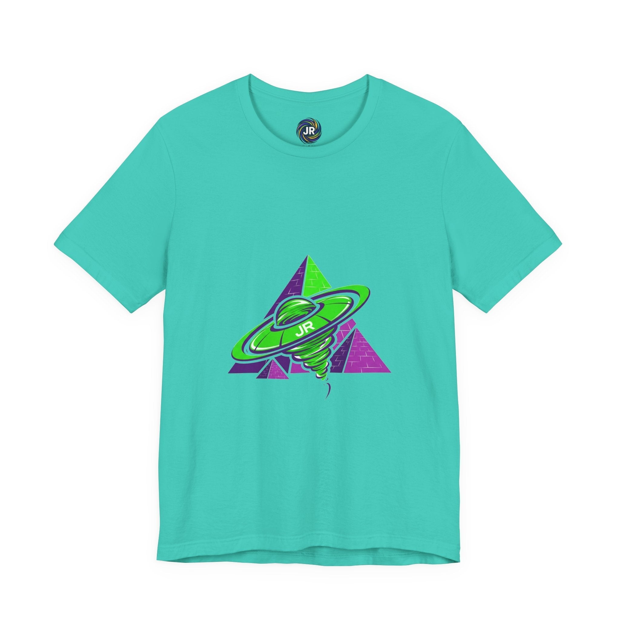 Retro UFO Unisex Short Sleeve Tee, Cosmic Tee, Graphic T-shirt, Space Themed Top, Planet Lovers Shirt, Gift for Sci-Fi Fans Printify