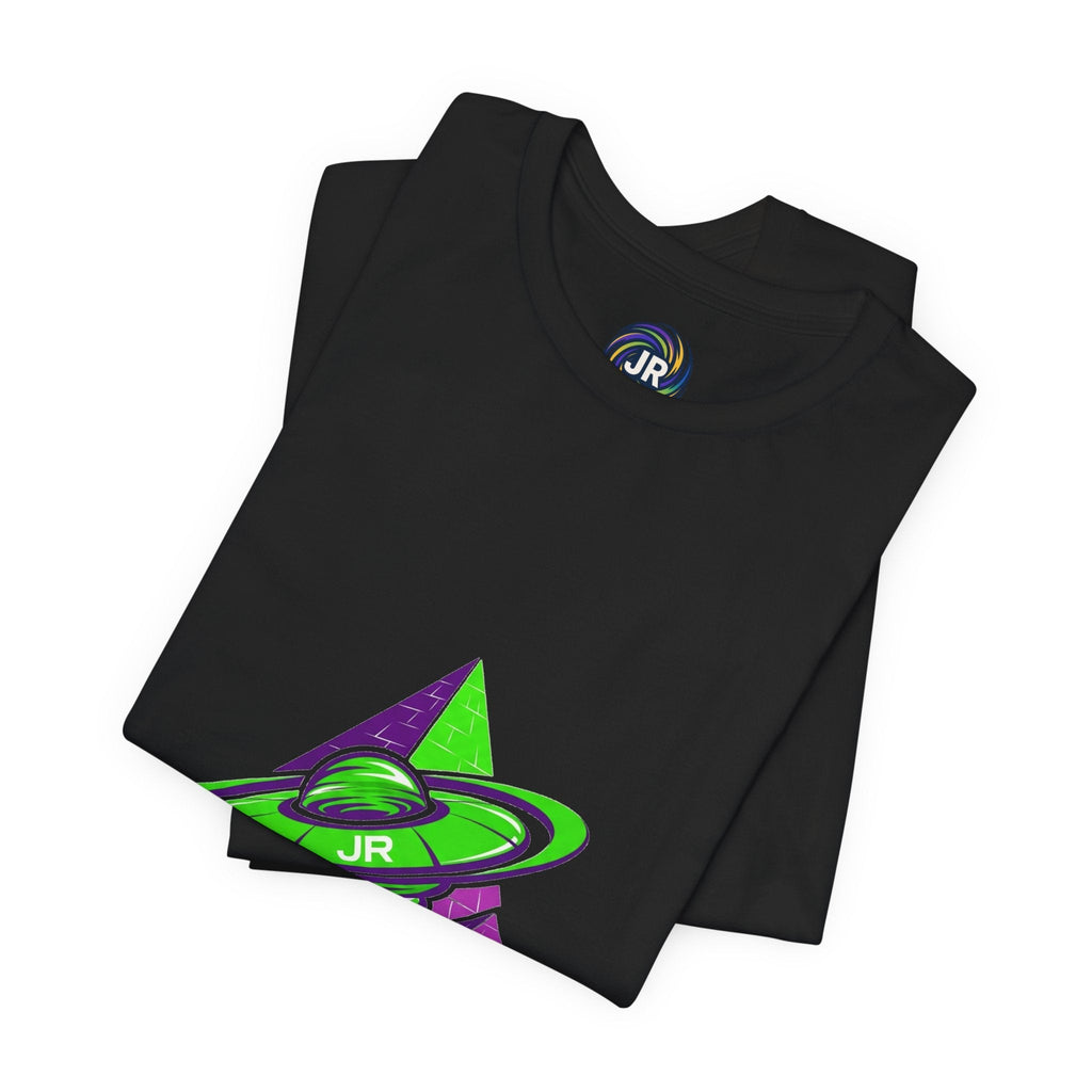 Retro UFO Unisex Short Sleeve Tee, Cosmic Tee, Graphic T-shirt, Space Themed Top, Planet Lovers Shirt, Gift for Sci-Fi Fans Printify