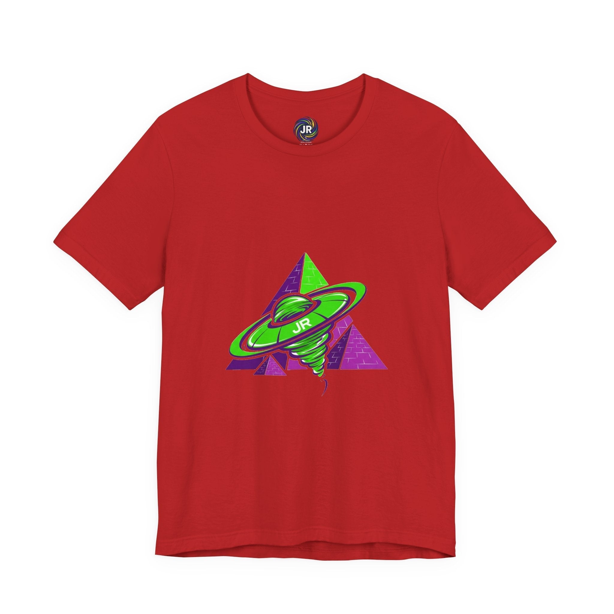 Retro UFO Unisex Short Sleeve Tee, Cosmic Tee, Graphic T-shirt, Space Themed Top, Planet Lovers Shirt, Gift for Sci-Fi Fans Printify