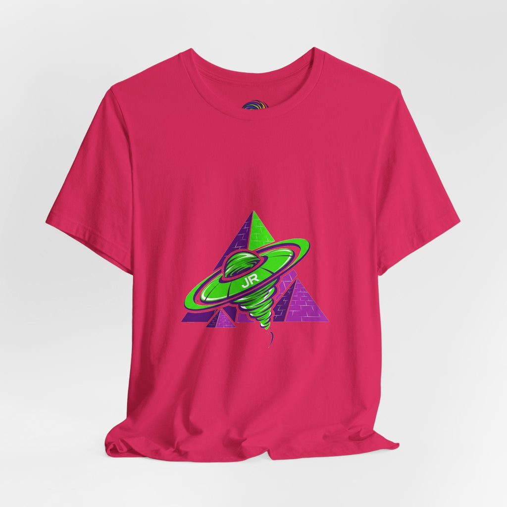 Retro UFO Unisex Short Sleeve Tee, Cosmic Tee, Graphic T-shirt, Space Themed Top, Planet Lovers Shirt, Gift for Sci-Fi Fans Printify
