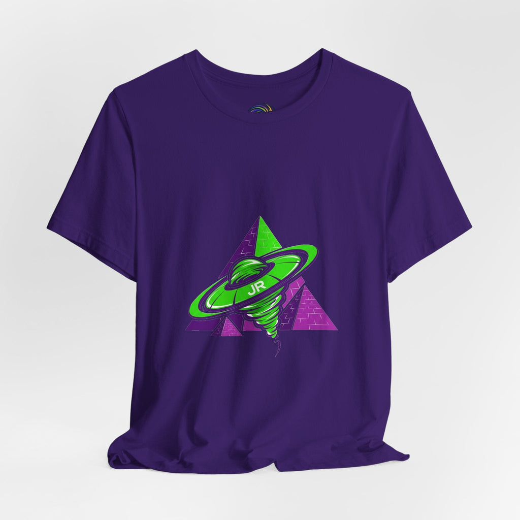 Retro UFO Unisex Short Sleeve Tee, Cosmic Tee, Graphic T-shirt, Space Themed Top, Planet Lovers Shirt, Gift for Sci-Fi Fans Printify