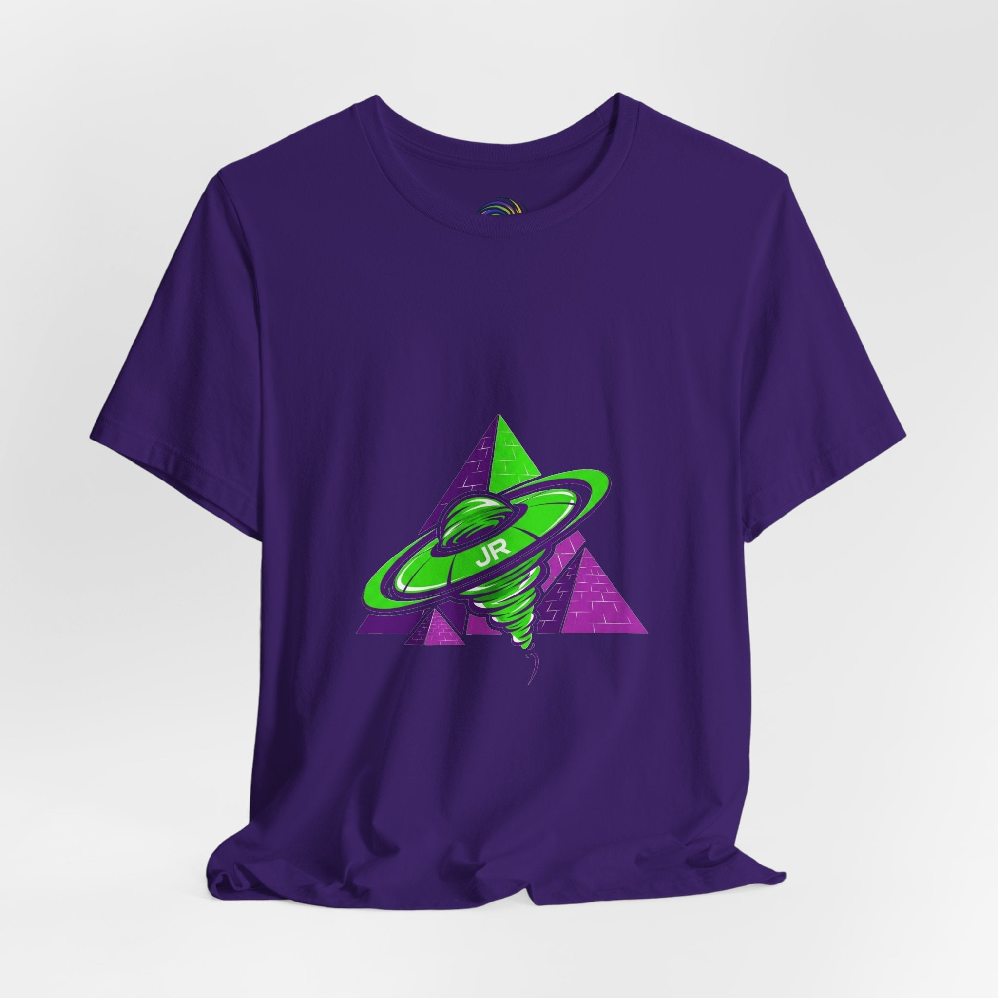 Retro UFO Unisex Short Sleeve Tee, Cosmic Tee, Graphic T-shirt, Space Themed Top, Planet Lovers Shirt, Gift for Sci-Fi Fans Printify