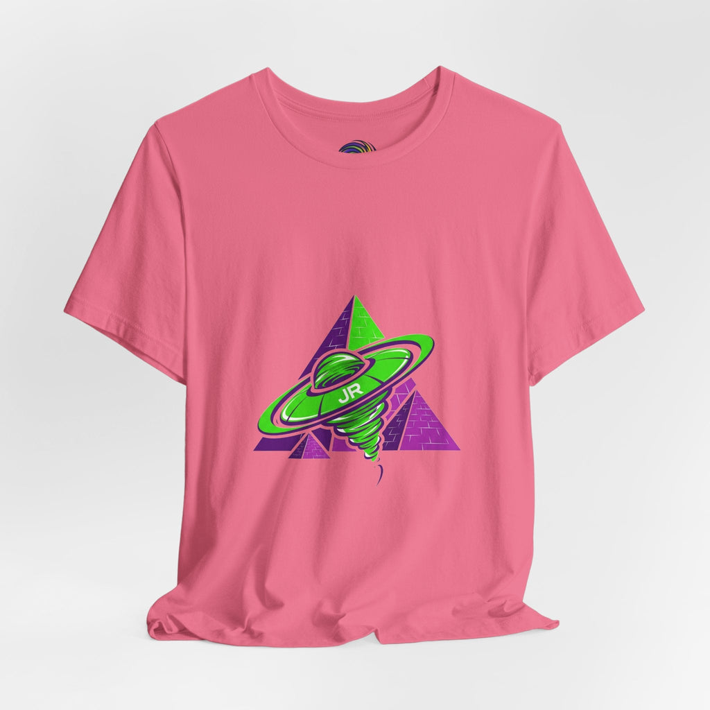 Retro UFO Unisex Short Sleeve Tee, Cosmic Tee, Graphic T-shirt, Space Themed Top, Planet Lovers Shirt, Gift for Sci-Fi Fans Printify