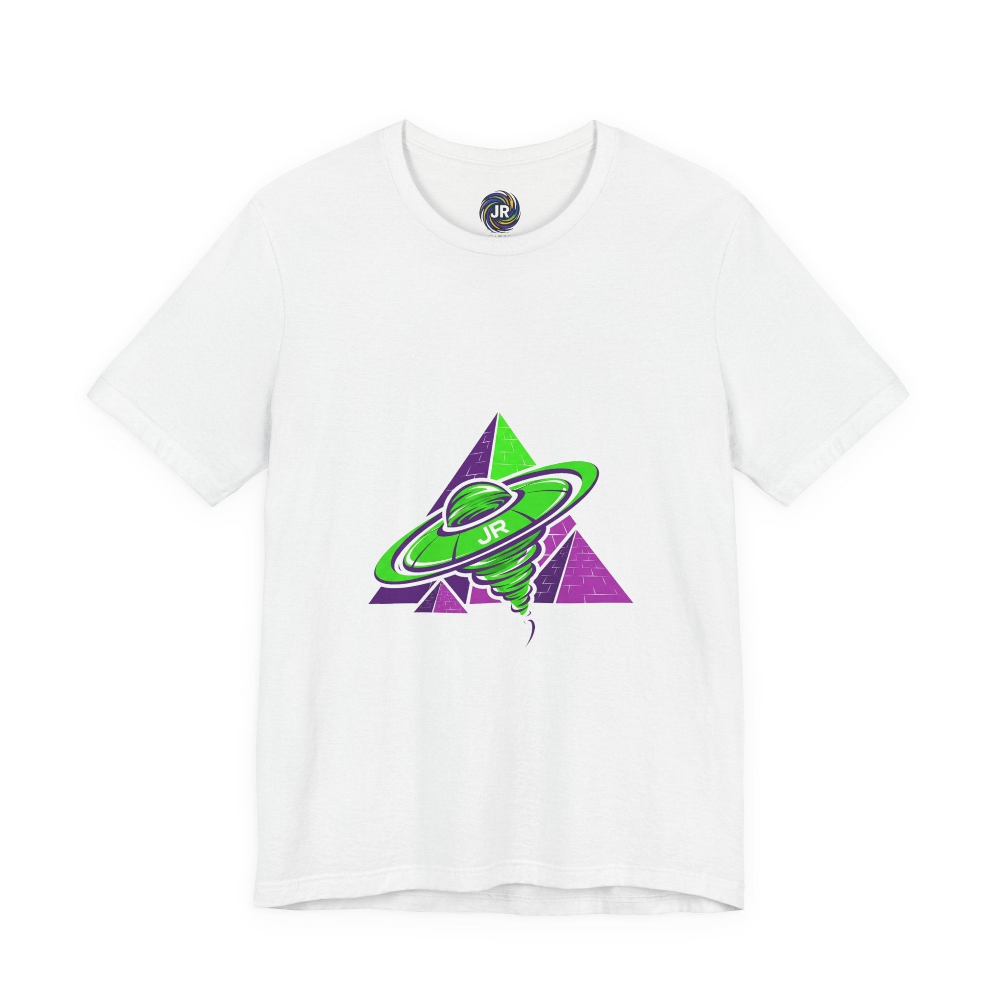 Retro UFO Unisex Short Sleeve Tee, Cosmic Tee, Graphic T-shirt, Space Themed Top, Planet Lovers Shirt, Gift for Sci-Fi Fans Printify