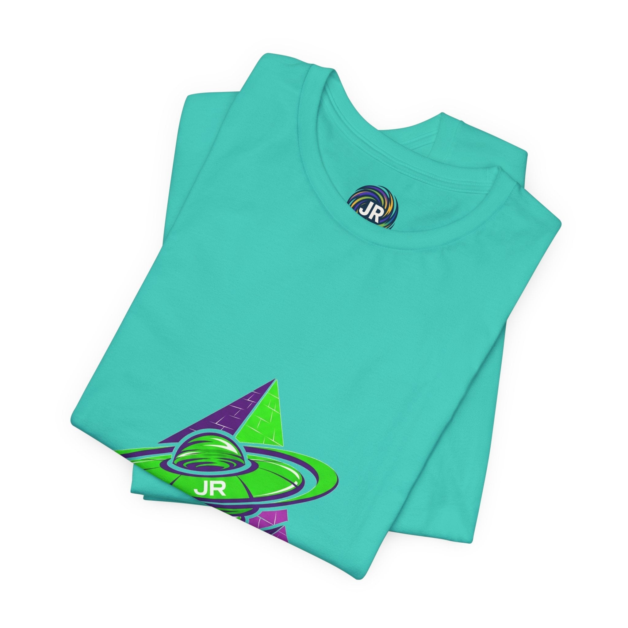 Retro UFO Unisex Short Sleeve Tee, Cosmic Tee, Graphic T-shirt, Space Themed Top, Planet Lovers Shirt, Gift for Sci-Fi Fans Printify