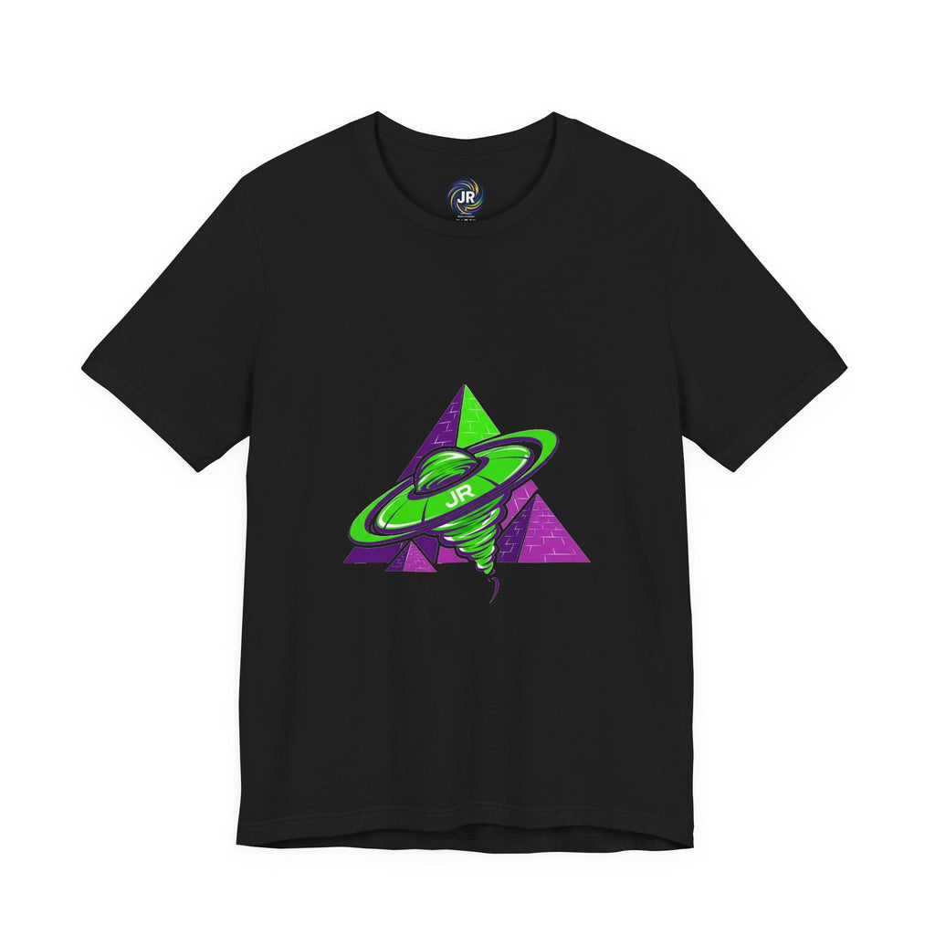 Retro UFO Unisex Short Sleeve Tee, Cosmic Tee, Graphic T-shirt, Space Themed Top, Planet Lovers Shirt, Gift for Sci-Fi Fans Printify