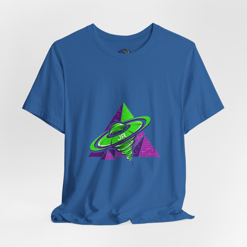 Retro UFO Unisex Short Sleeve Tee, Cosmic Tee, Graphic T-shirt, Space Themed Top, Planet Lovers Shirt, Gift for Sci-Fi Fans Printify