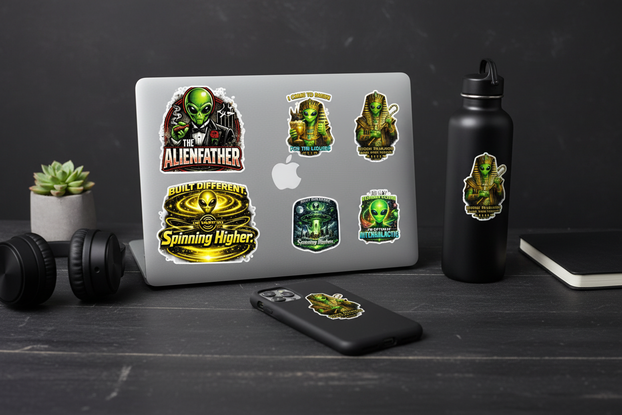 JR Vortex Stickers — Applied Lifestyle Shot