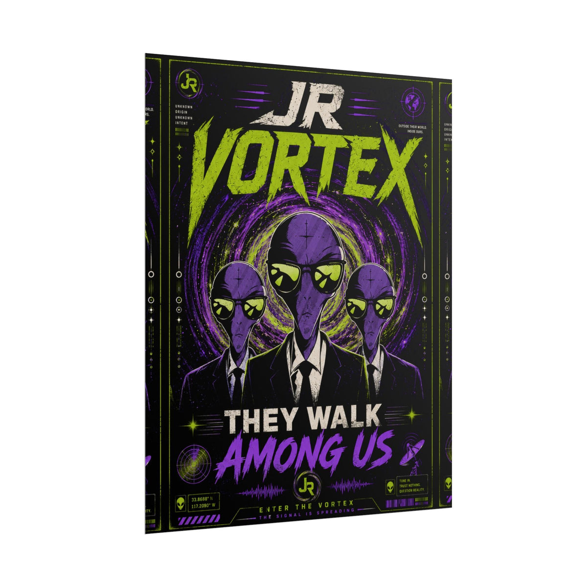 JR Vortex – They Walk Among Us Alien Poster