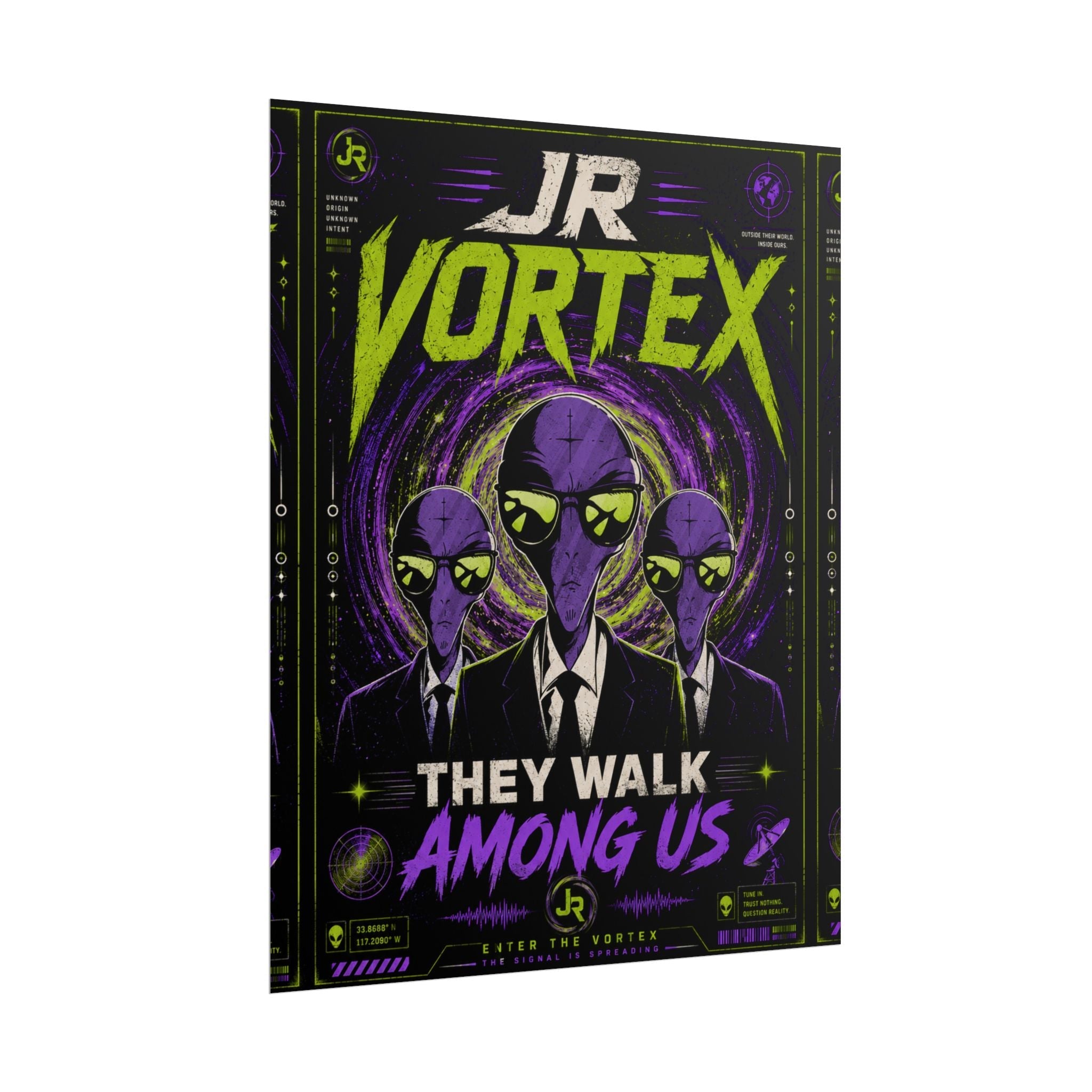 JR Vortex – They Walk Among Us Alien Poster