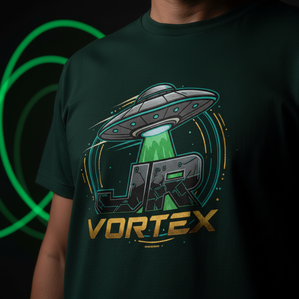 JR Vortex UFO — Graphic Close-Up