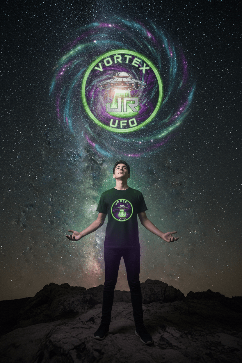 Vortex UFO Green — Cosmic Galaxy Lifestyle