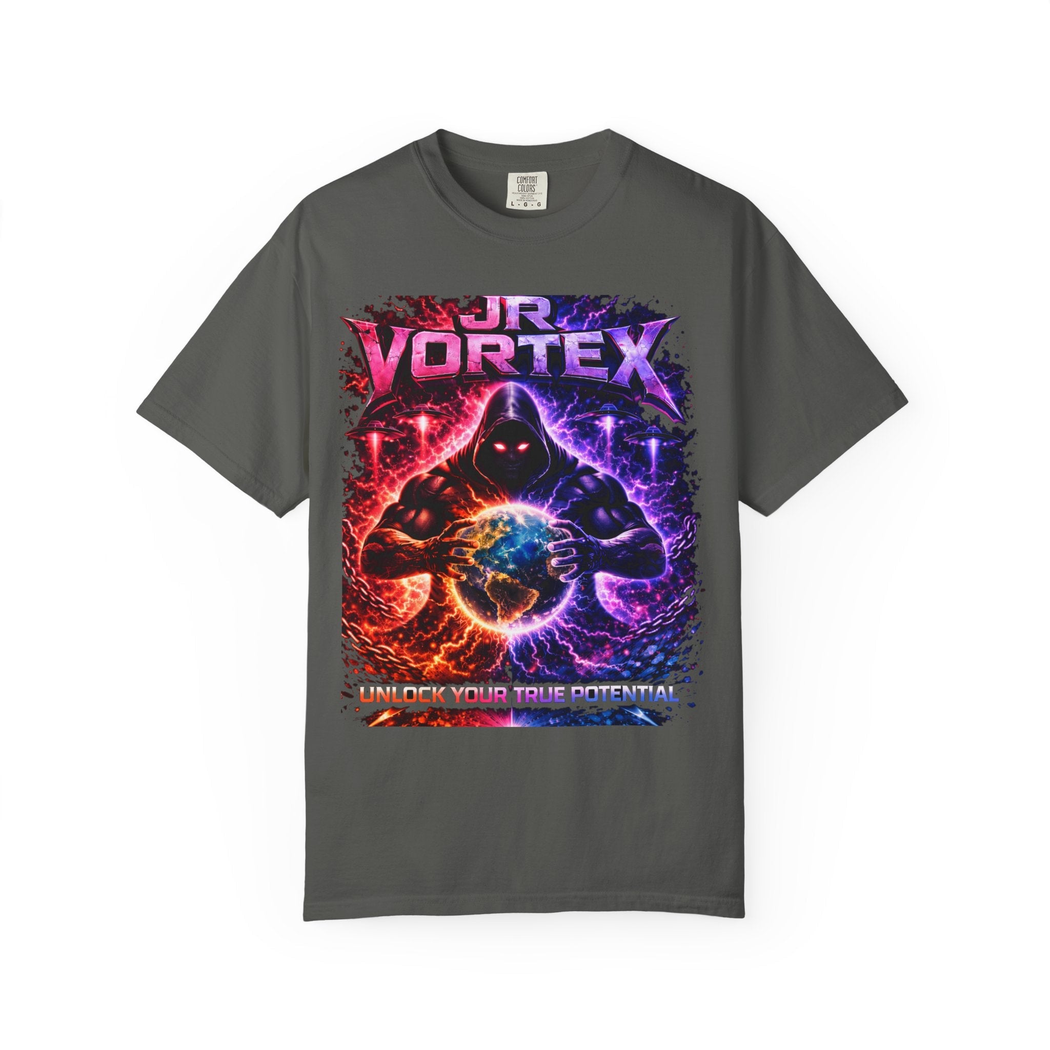 JR Vortex "Unlock Your True Potential" Graphic Tee Printify