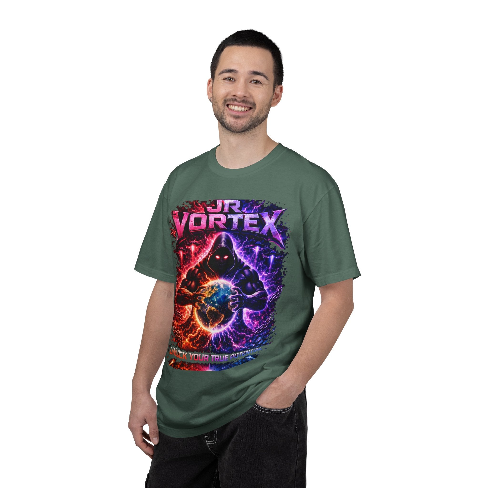 JR Vortex "Unlock Your True Potential" Graphic Tee Printify