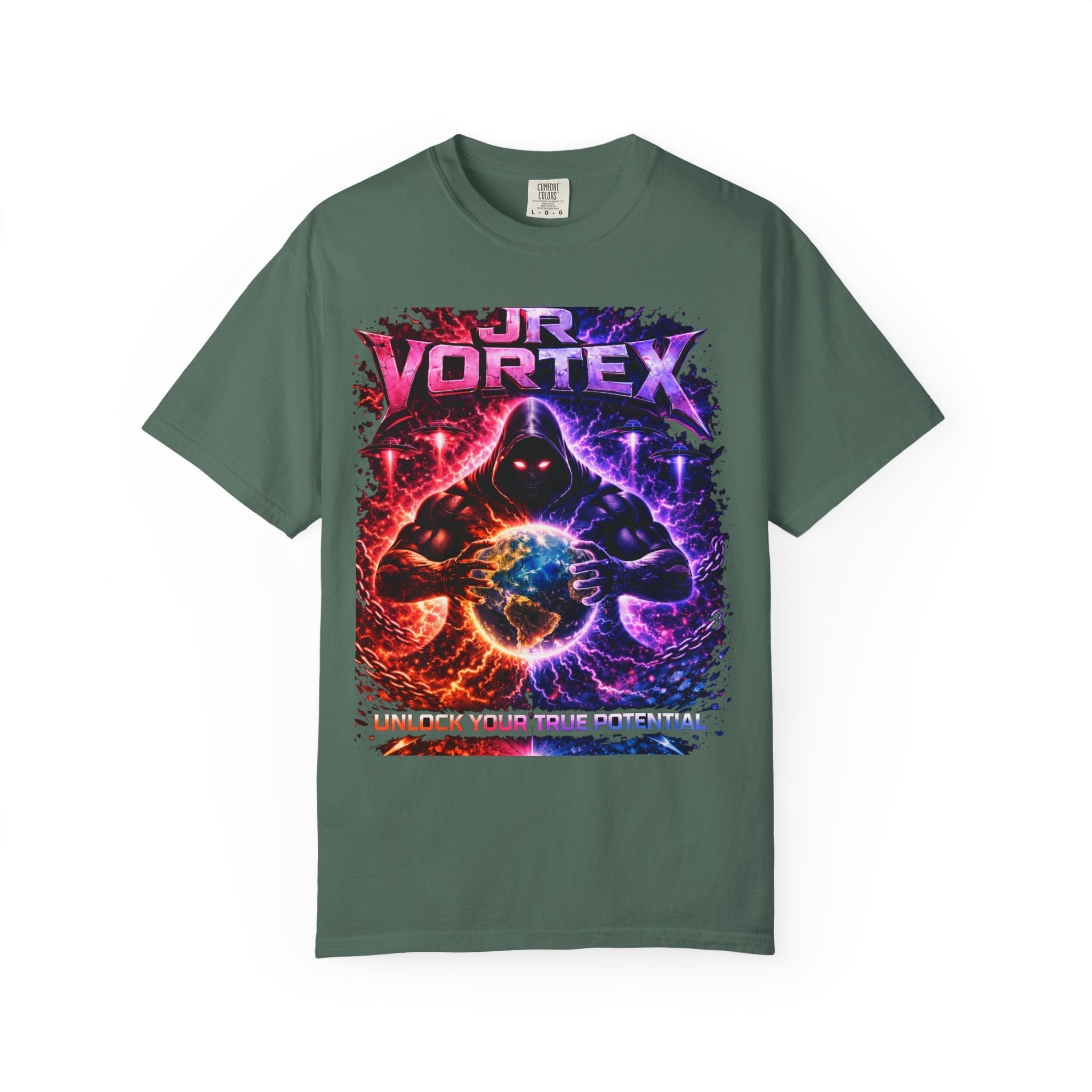 JR Vortex "Unlock Your True Potential" Graphic Tee Printify