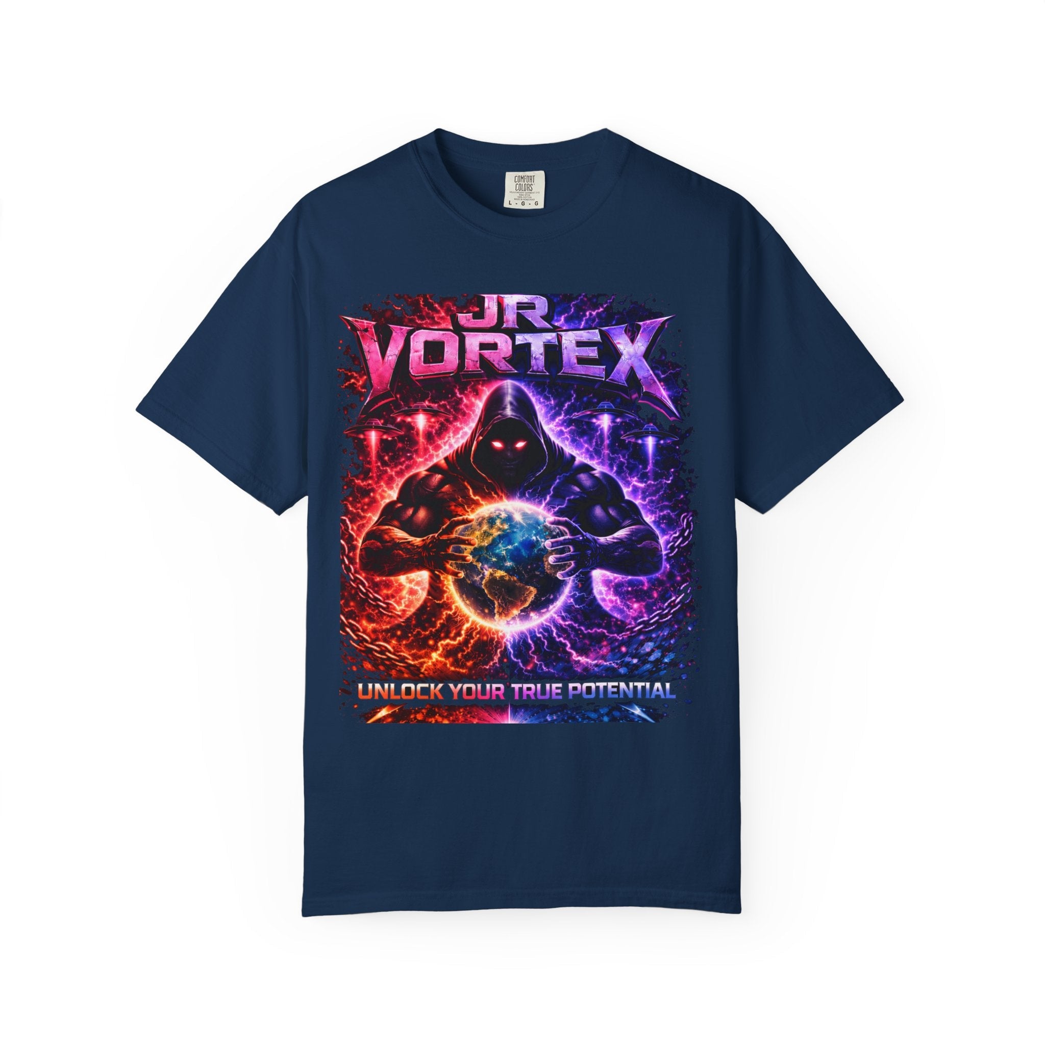 JR Vortex "Unlock Your True Potential" Graphic Tee Printify