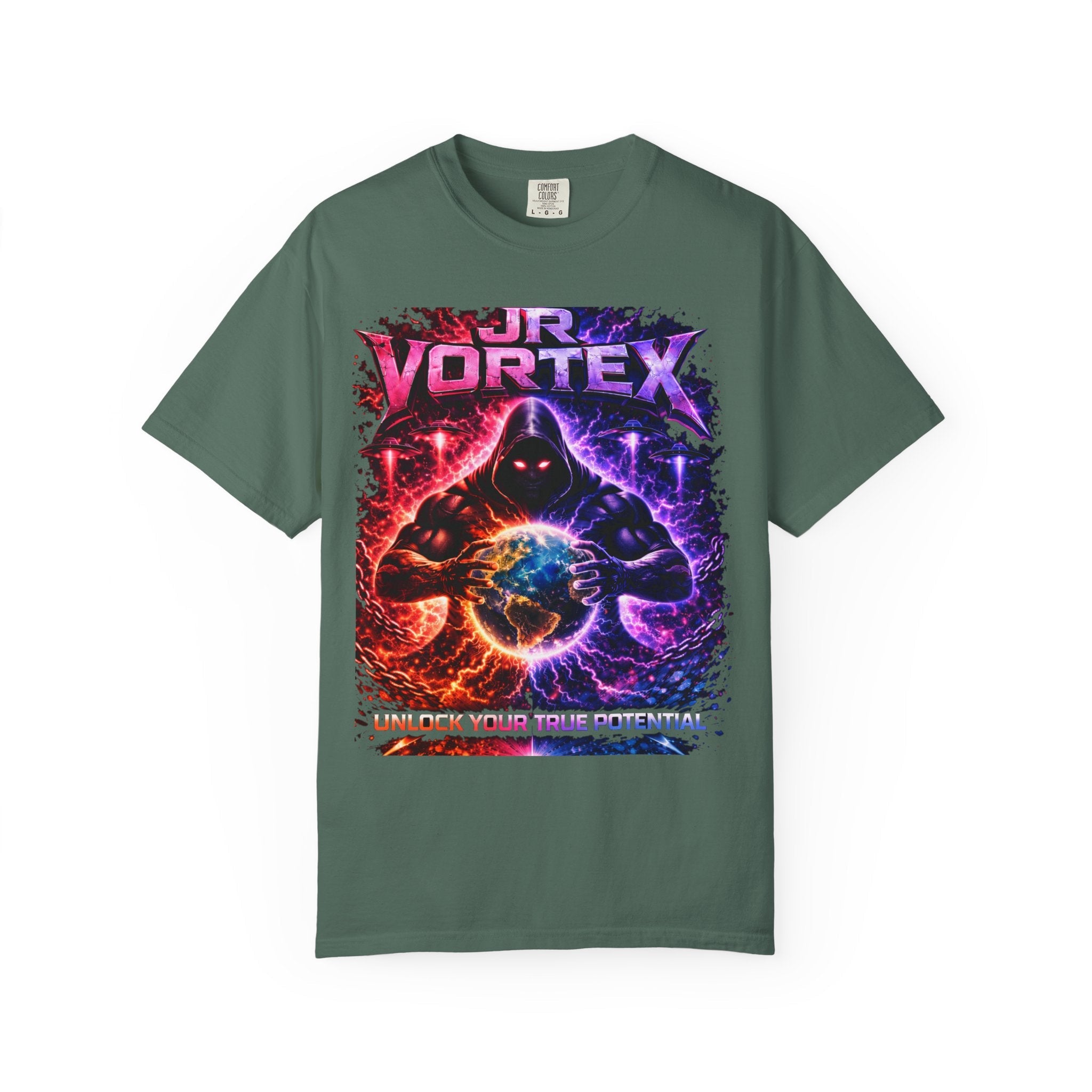 JR Vortex "Unlock Your True Potential" Graphic Tee Printify