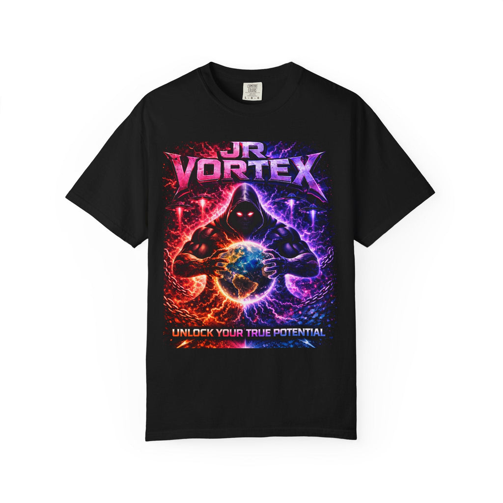 JR Vortex "Unlock Your True Potential" Graphic Tee Printify
