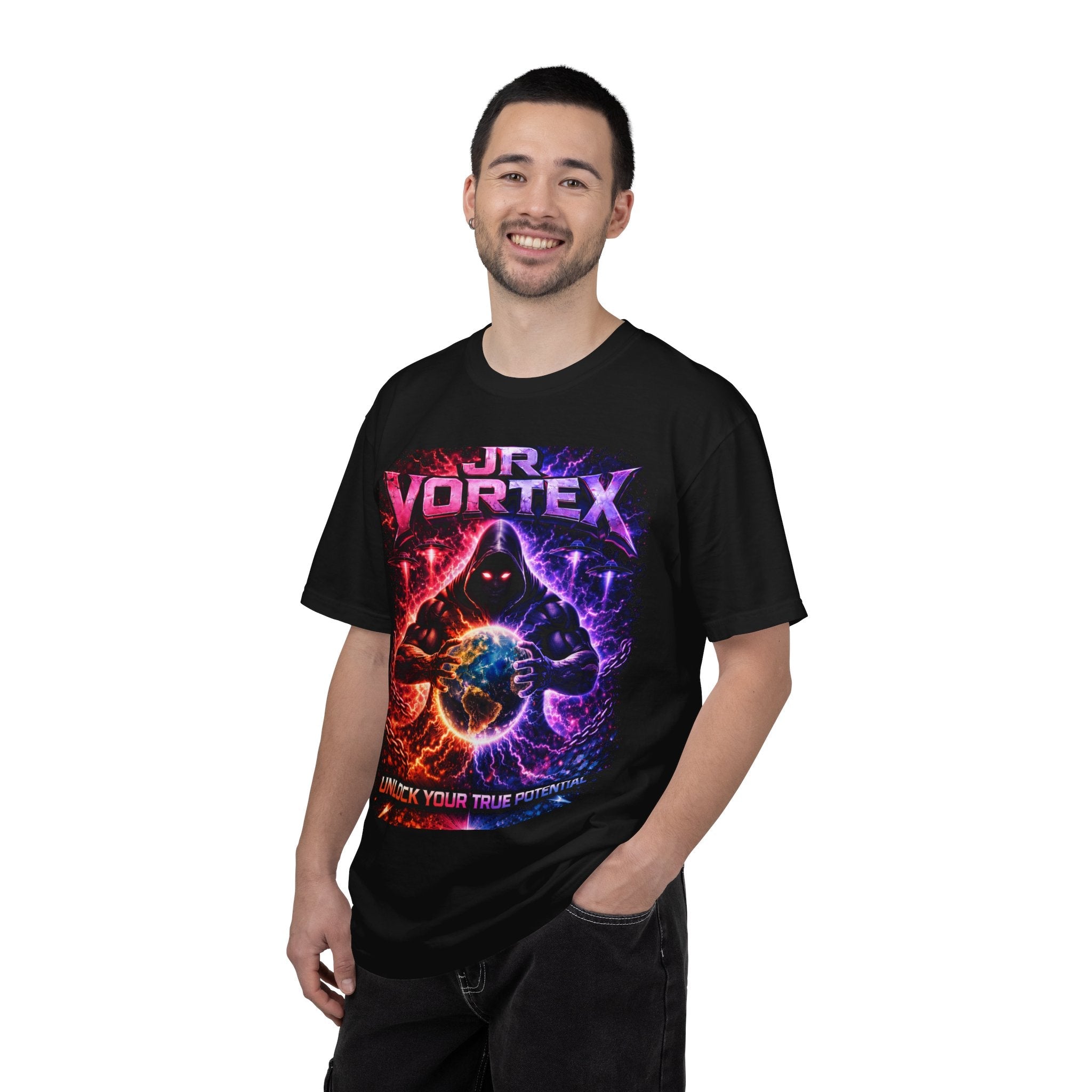 JR Vortex "Unlock Your True Potential" Graphic Tee Printify
