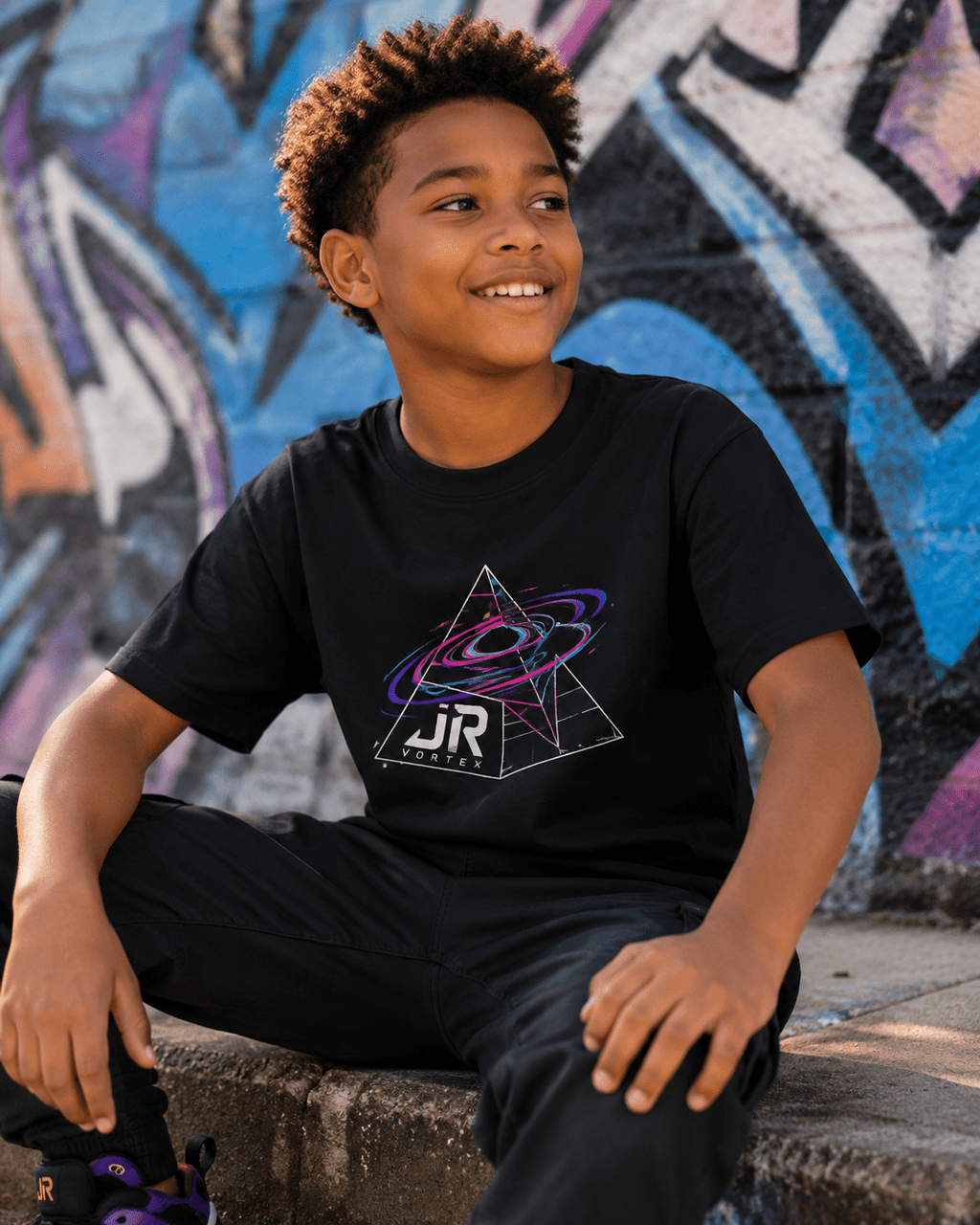 JR Vortex Youth Tee — Pyramid Vortex Logo