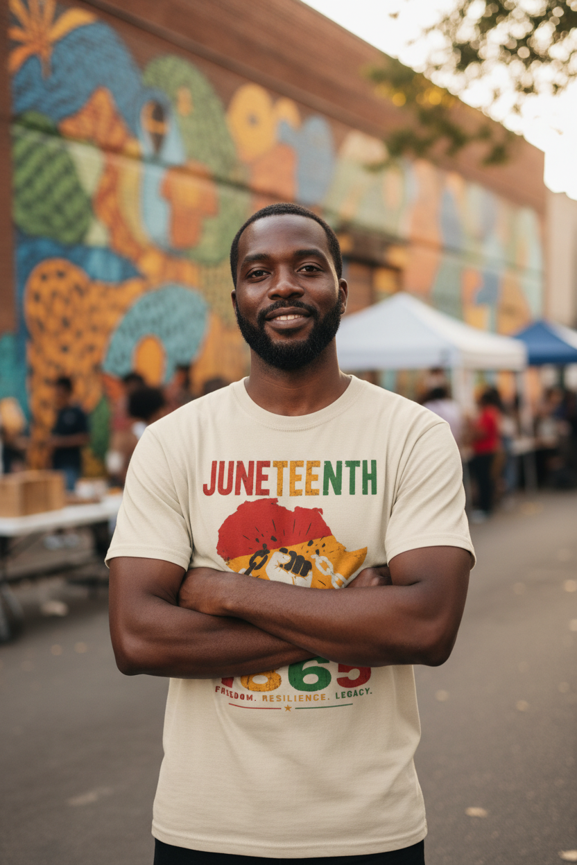 Juneteenth 1865 Tee - Black Man Community Lifestyle