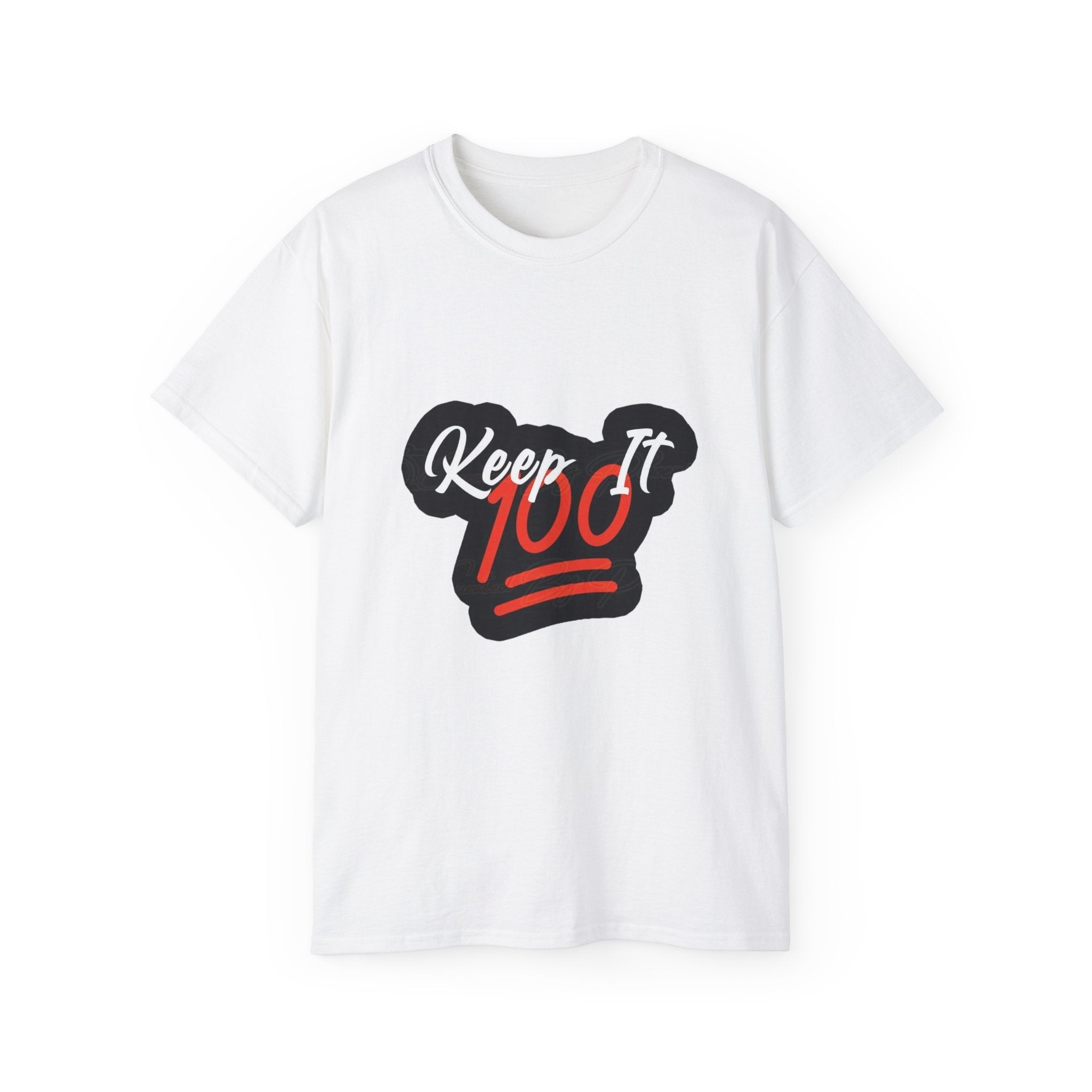 Keep It 100 Tee — "Keep it " Graphic Cotton T-Shirt ⚡️ Printify