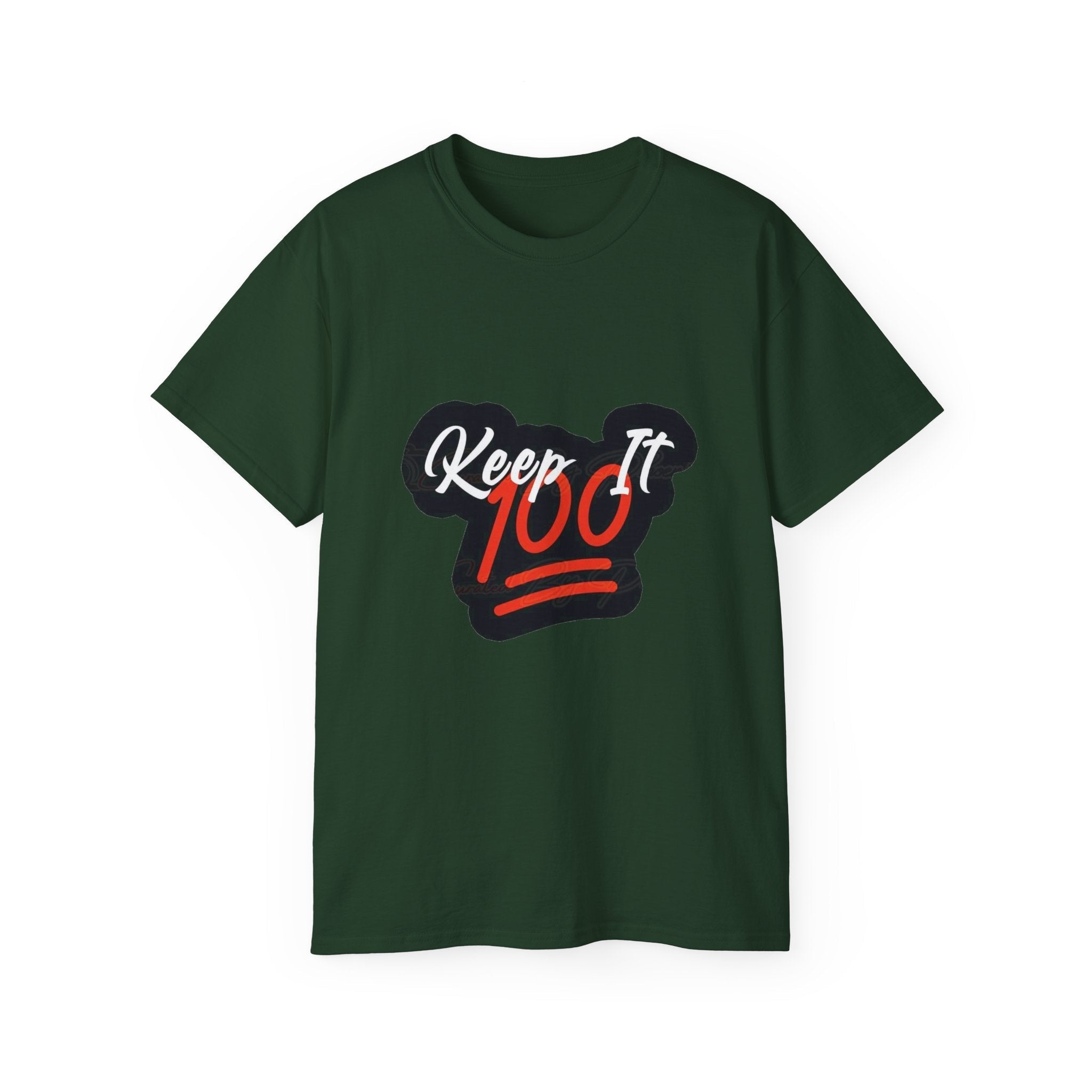 Keep It 100 Tee — "Keep it " Graphic Cotton T-Shirt ⚡️ Printify