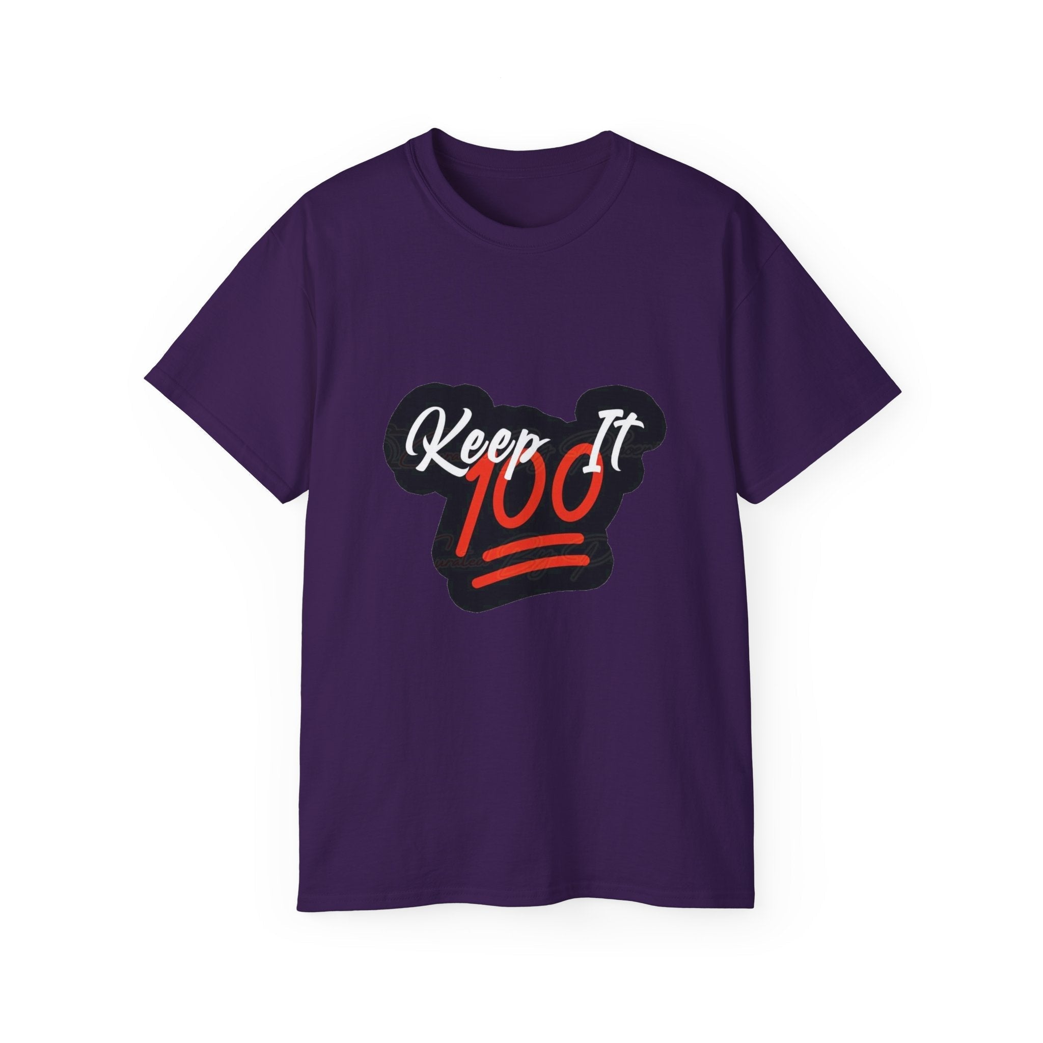 Keep It 100 Tee — "Keep it " Graphic Cotton T-Shirt ⚡️ Printify
