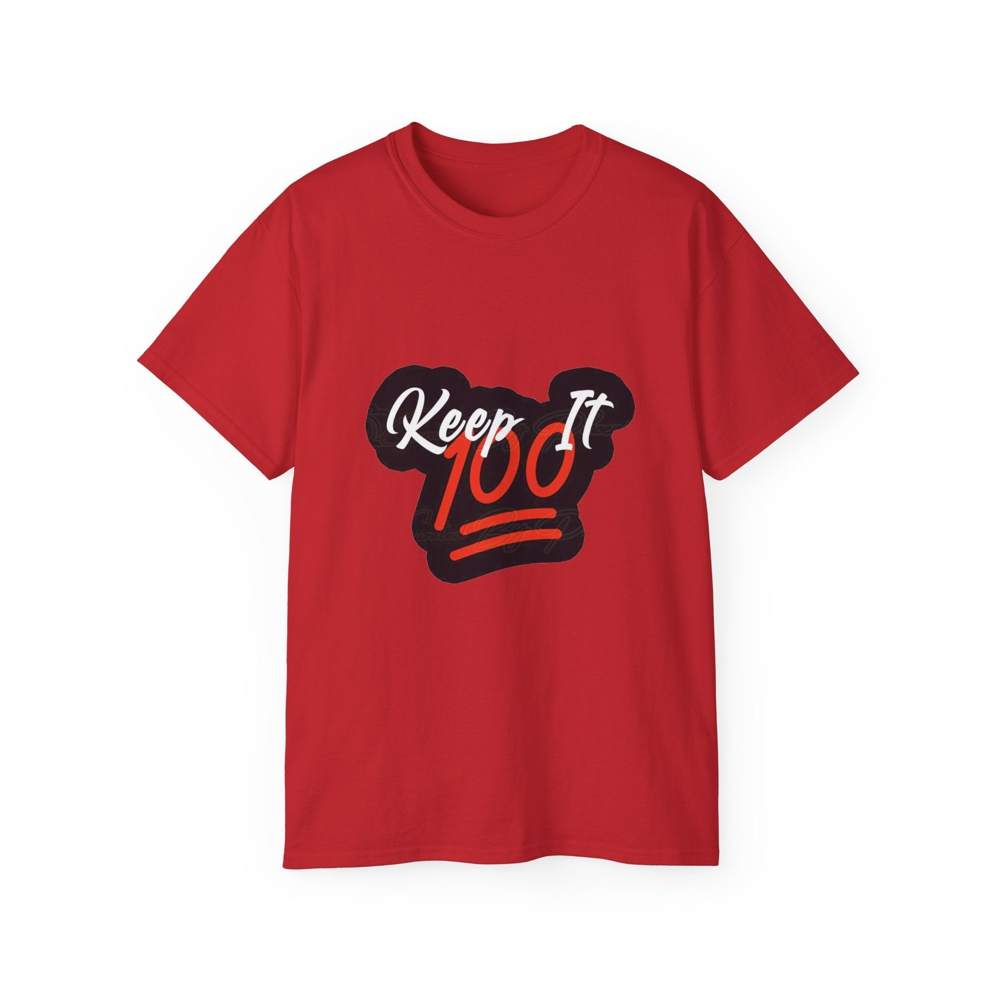 Keep It 100 Tee — "Keep it " Graphic Cotton T-Shirt ⚡️ Printify