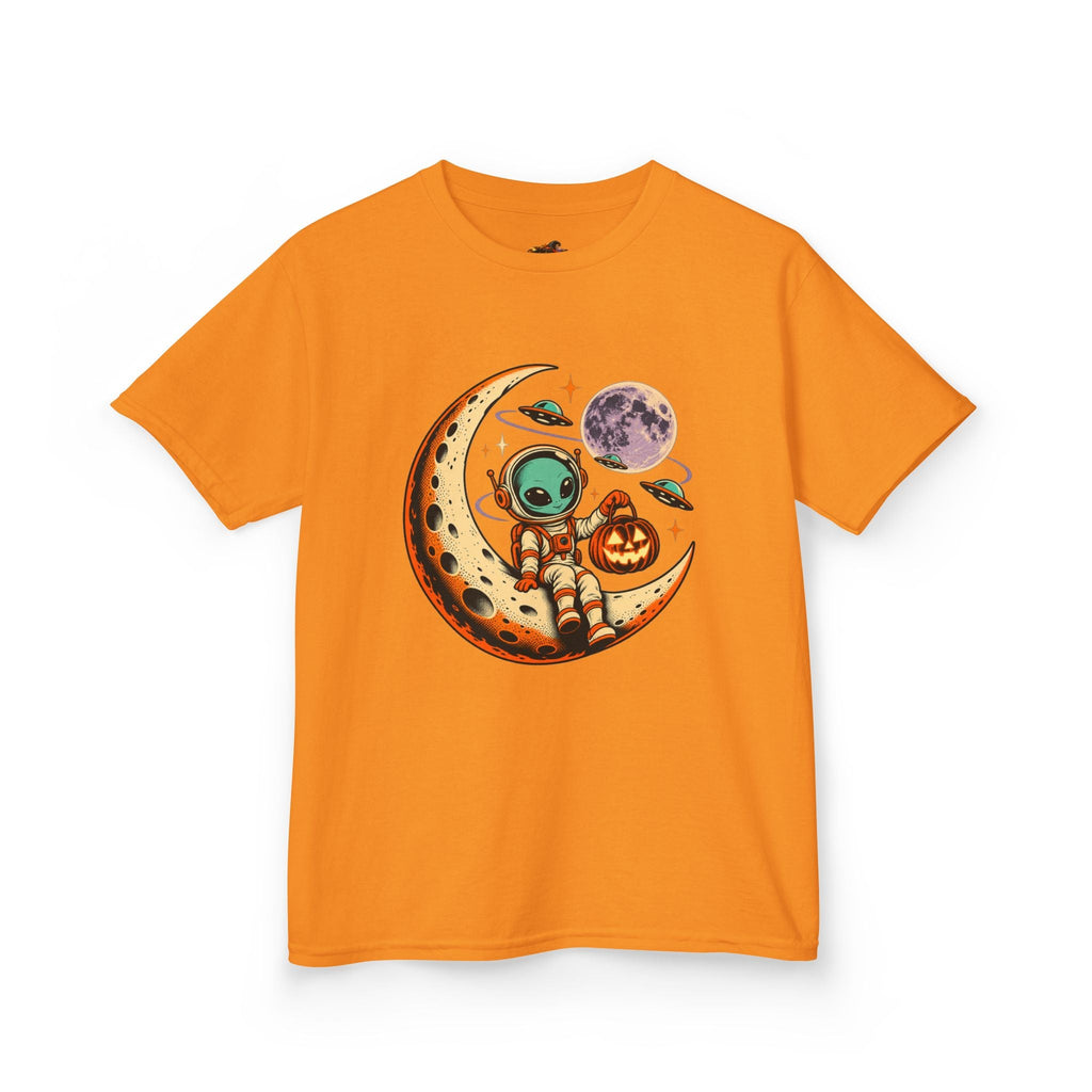 Kids Halloween Alien Moon T-Shirt – Spooky Space Tee