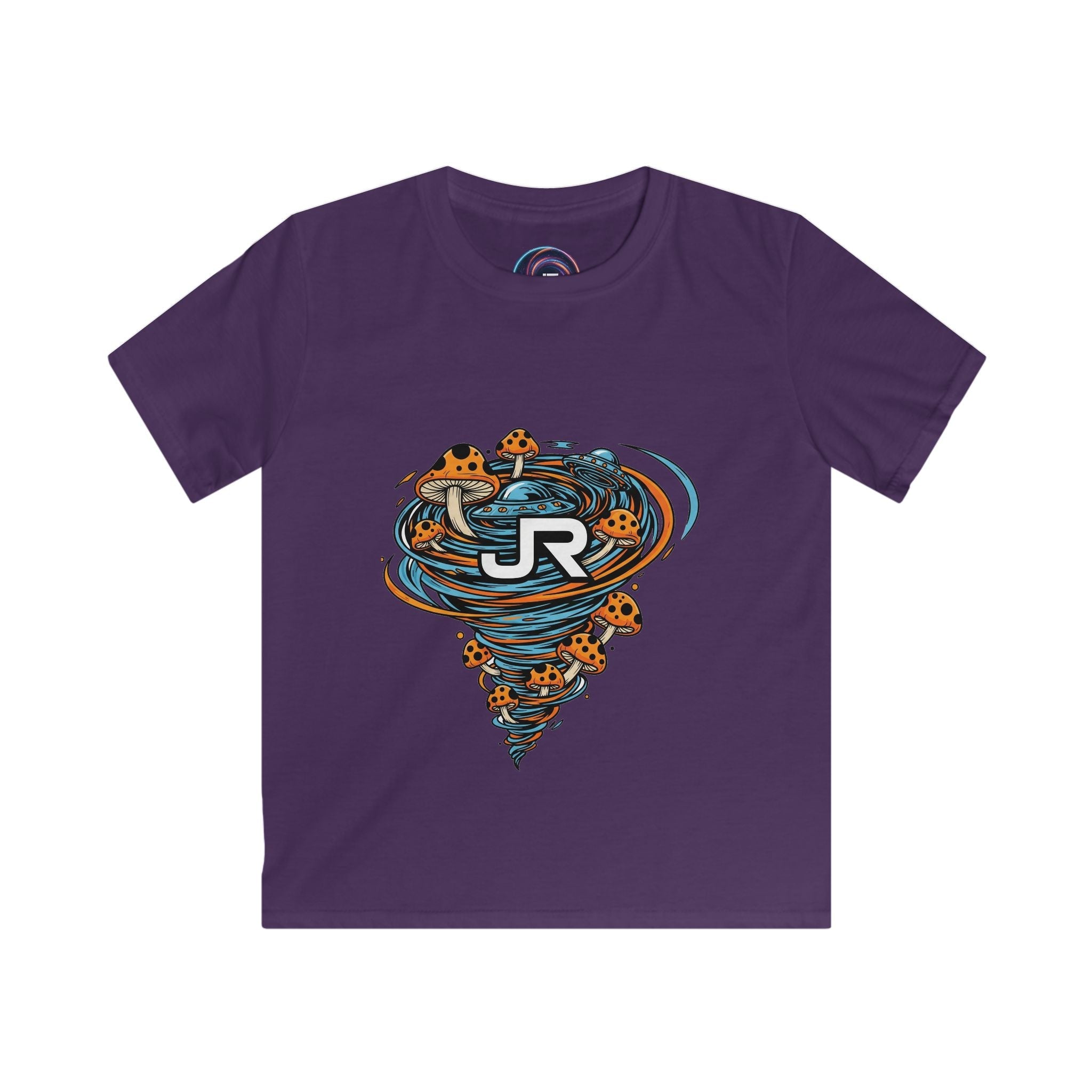 Kids Tee — JR Tornado Pizza Swirl Graphic T-Shirt Printify