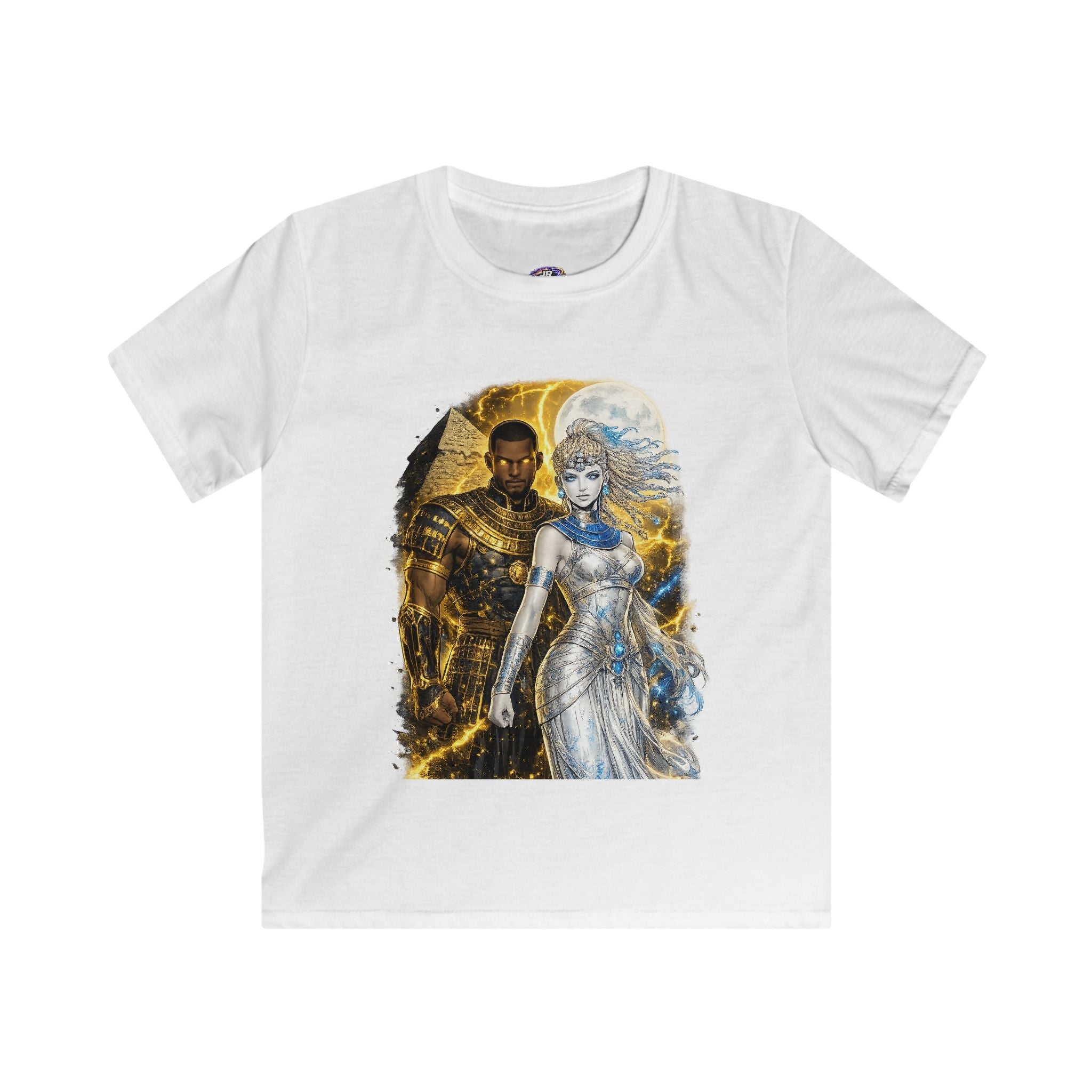 Kids Tee — Mythic King and Moon Queen Fantasy Graphic Shirt Printify
