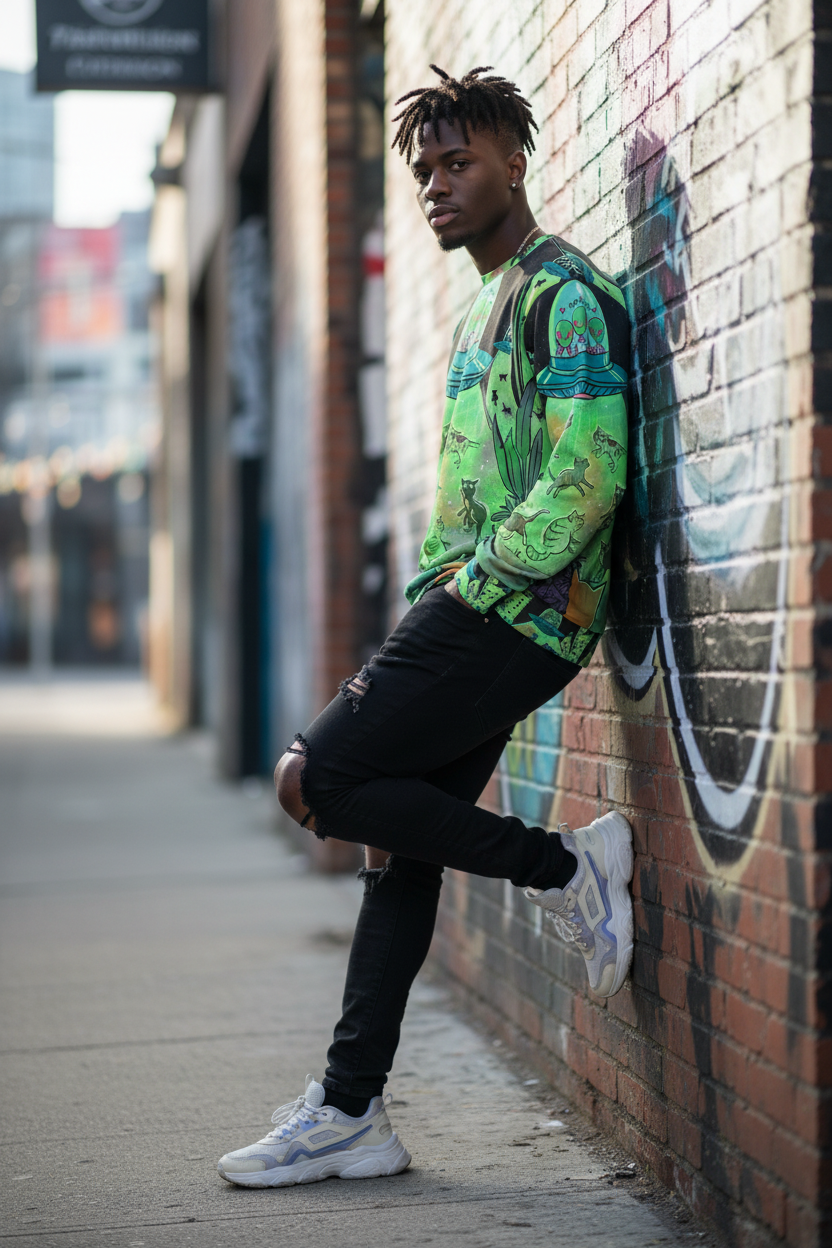 Lifestyle image with Black model