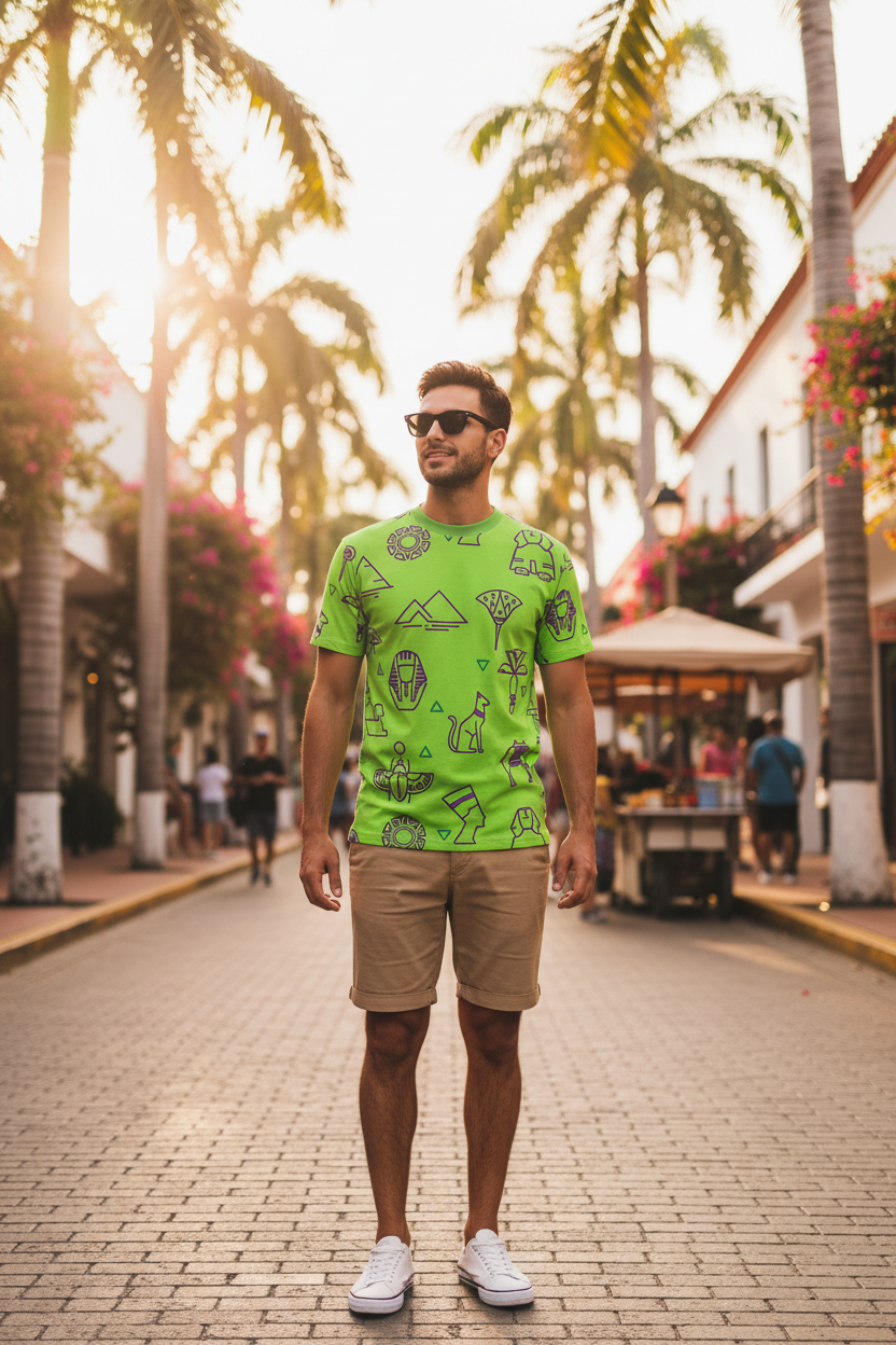 Lime Egypt AOP — Summer Vacation Fit