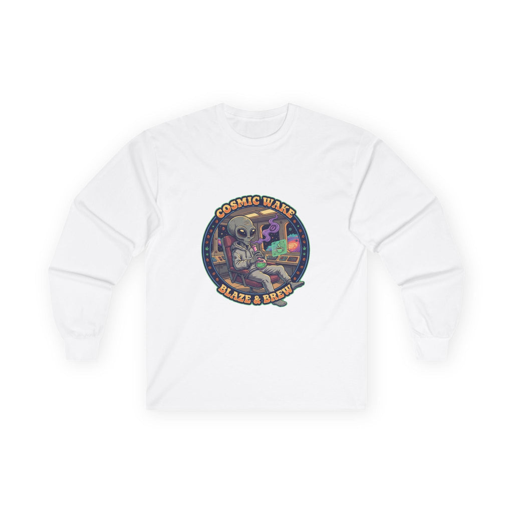 Long Sleeve Tee - Cosmic Wake n Bake Design