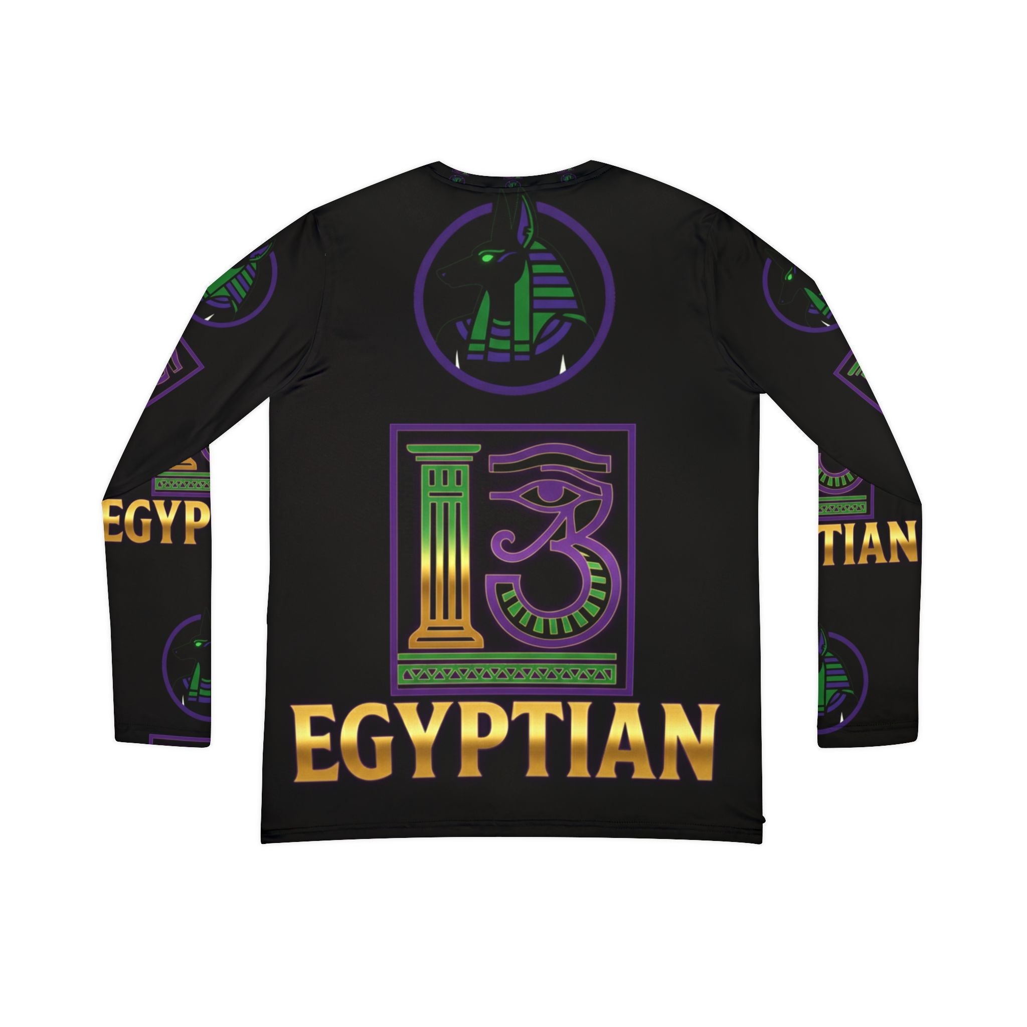Long Sleeve V-neck Egypt Inspired Shirt Printify